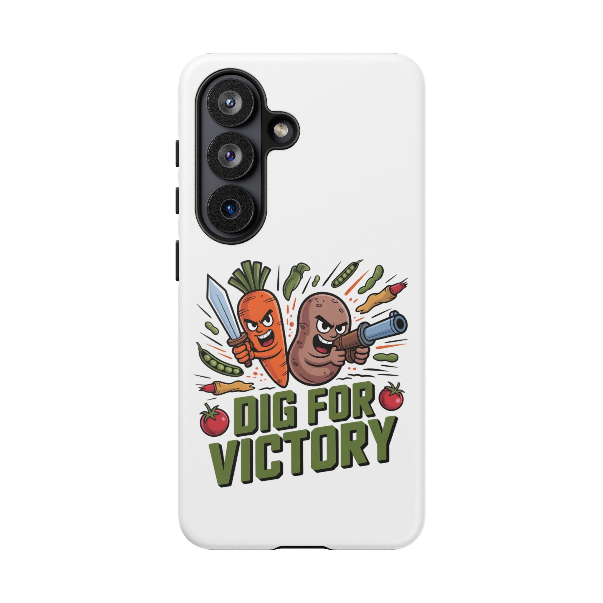 Phone Case — 'Dig For Victory' Veggie Combat Garden Design