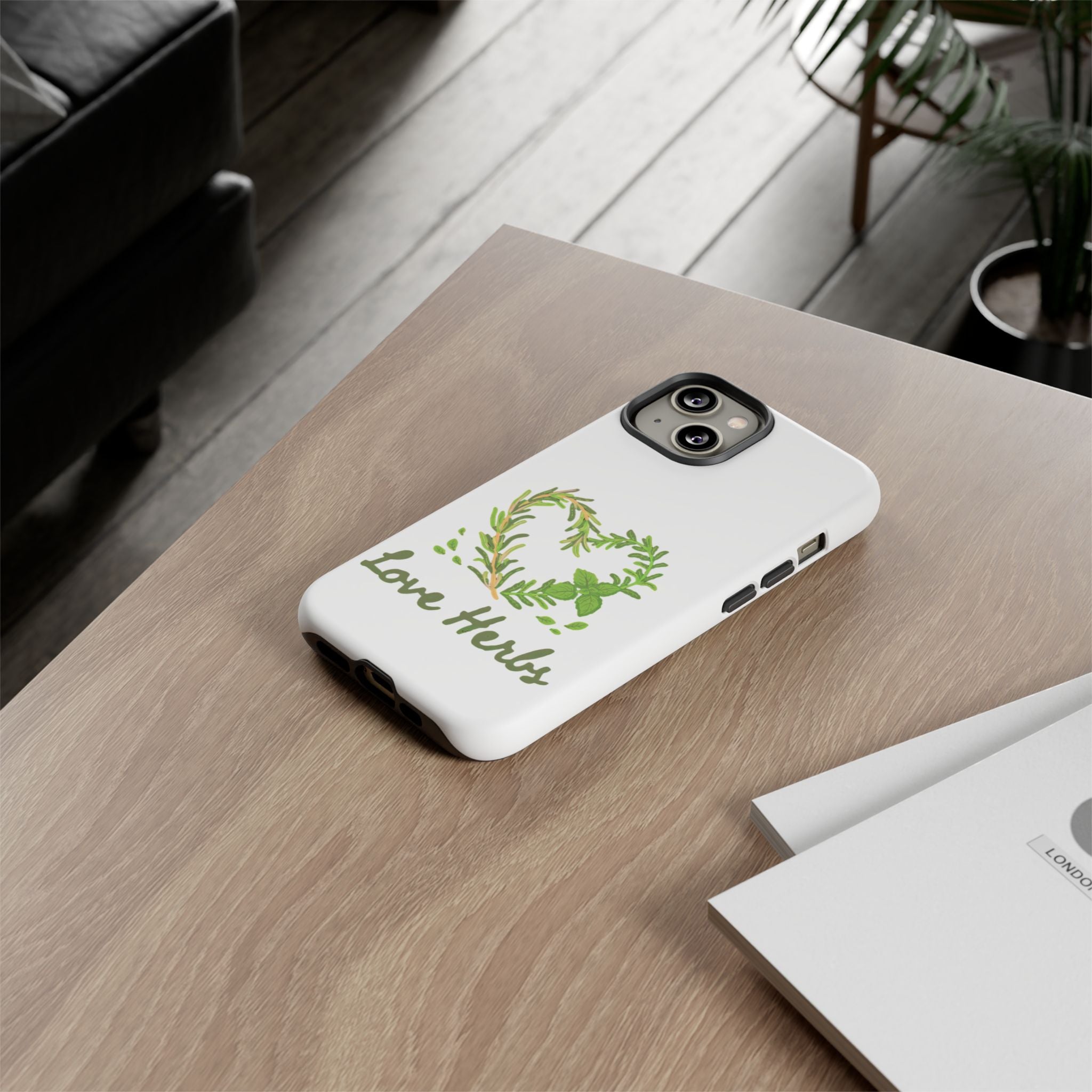 Herb Heart Phone Case - "Love Herbs" Botanical iPhone Cover