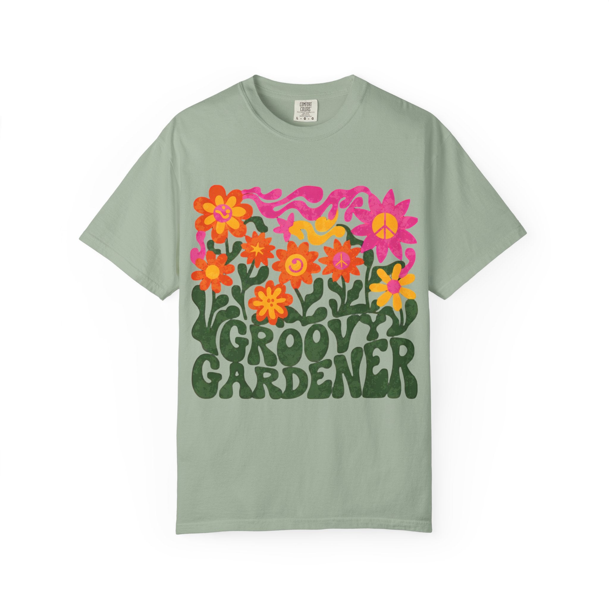 Groovy Gardener T-Shirt — Retro Flower Garden Graphic Tee