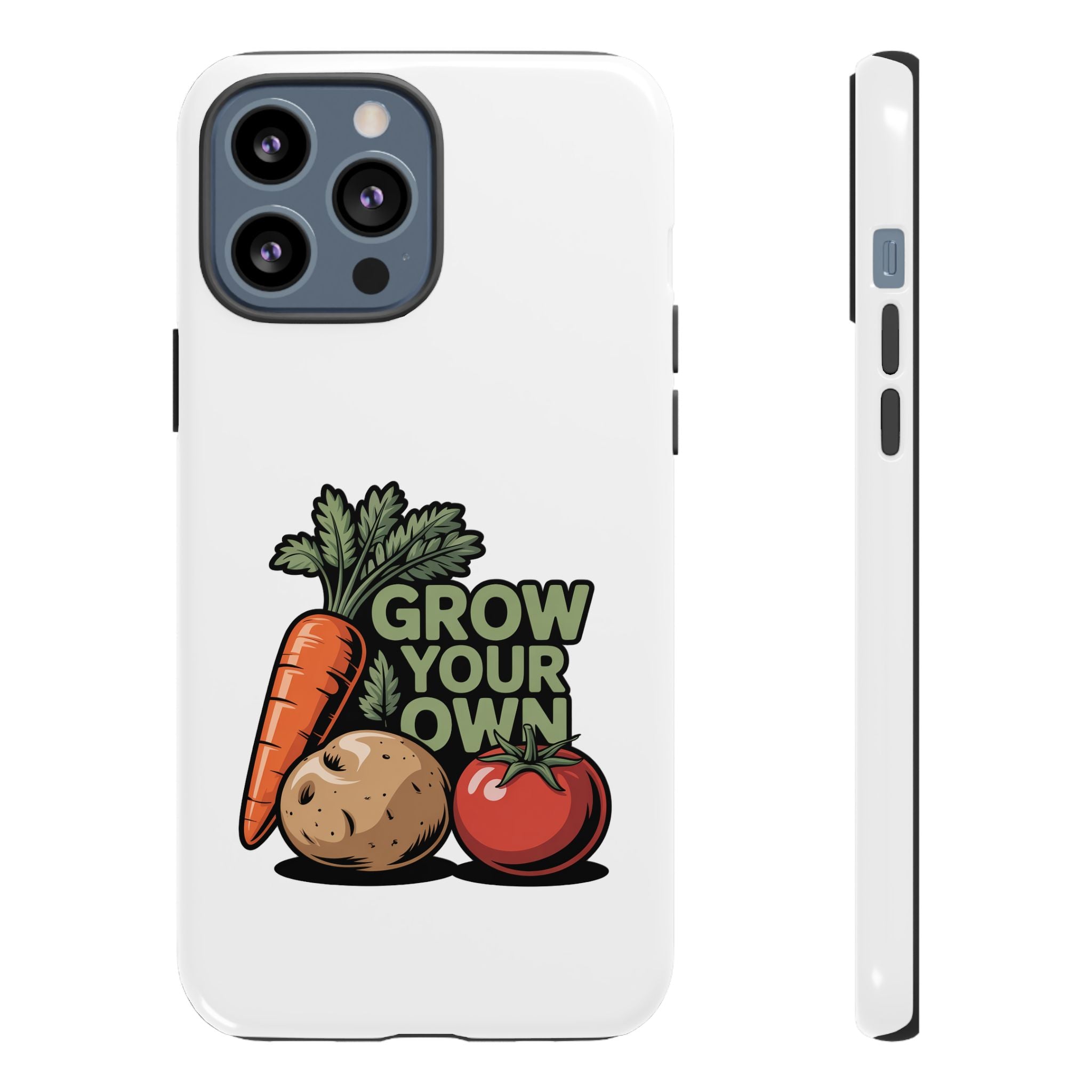 Grow Your Own Vegetables Phone Case — Gardening Carrot Potato Tomato Design