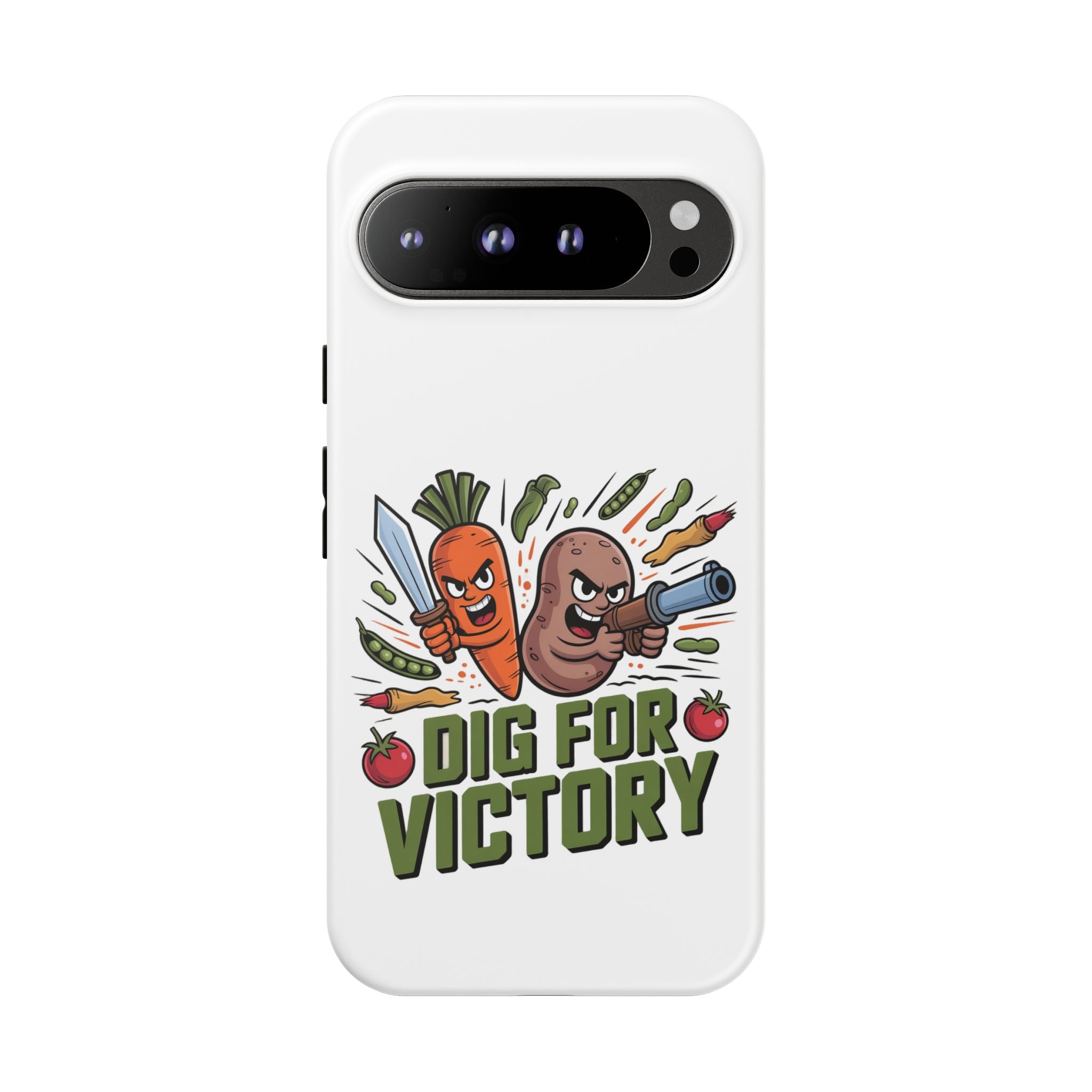 Phone Case — 'Dig For Victory' Veggie Combat Garden Design