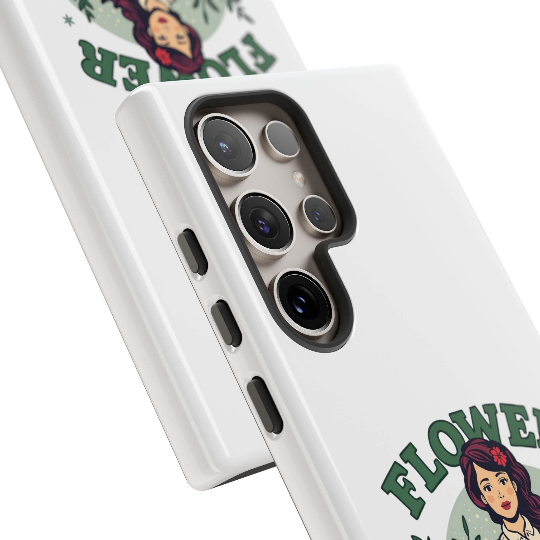 Phone Case - 'Flower Power' Retro Gardener Floral Protective Case