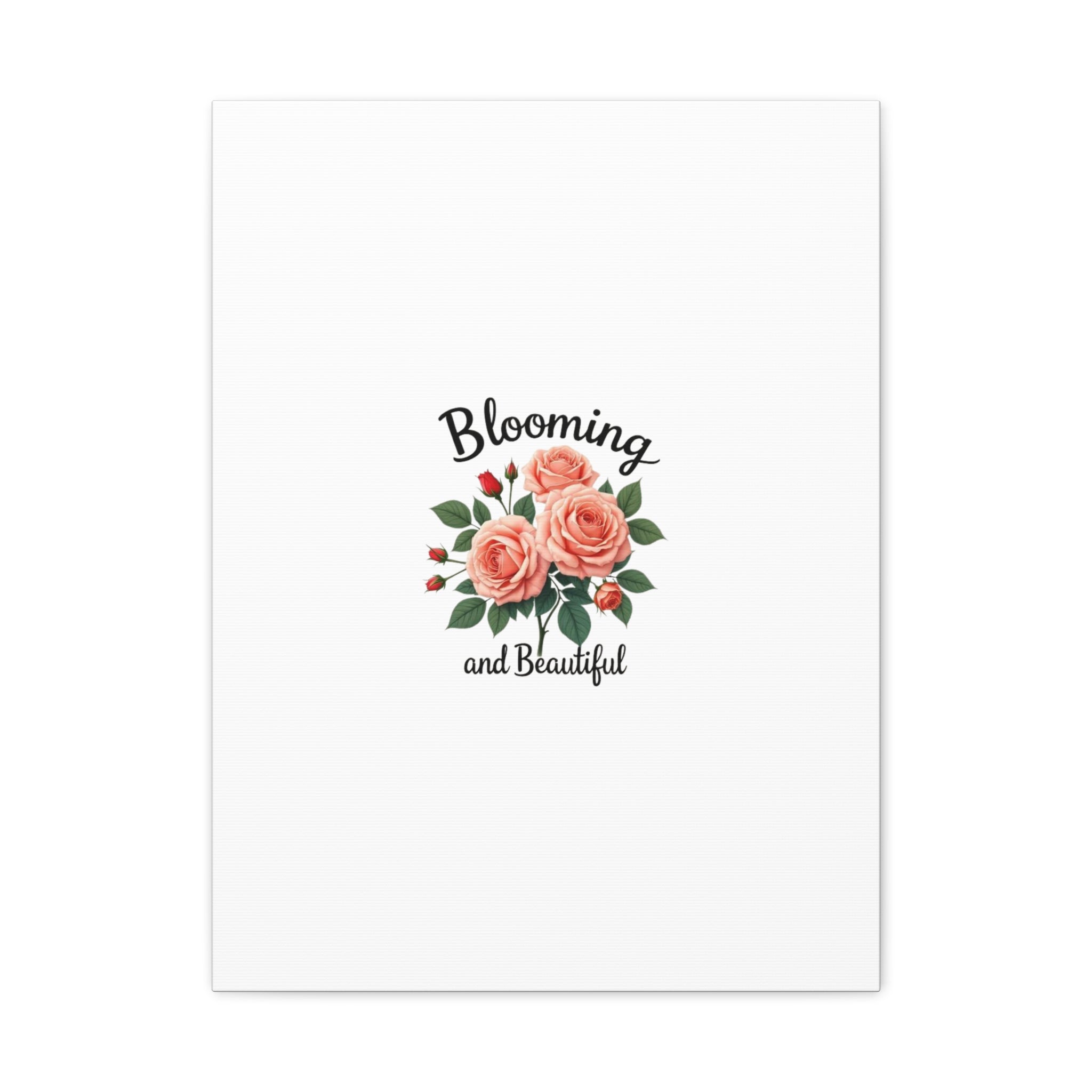 Blooming and Beautiful Rose Bouquet Canvas Wall Art
