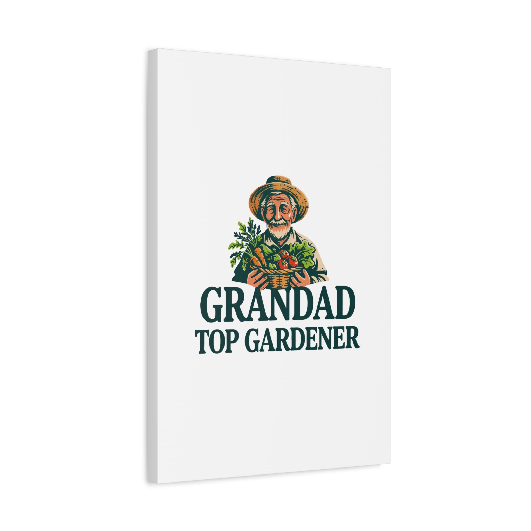 Grandad Top Gardener Canvas – Stretched Matte Wall Art