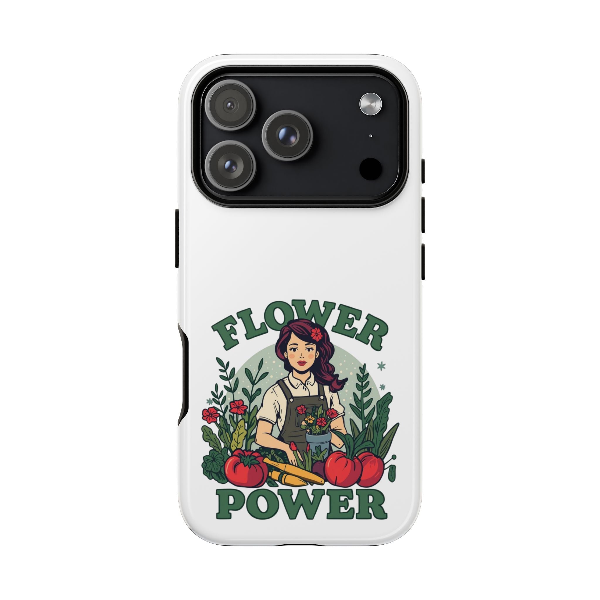 Phone Case - 'Flower Power' Retro Gardener Floral Protective Case