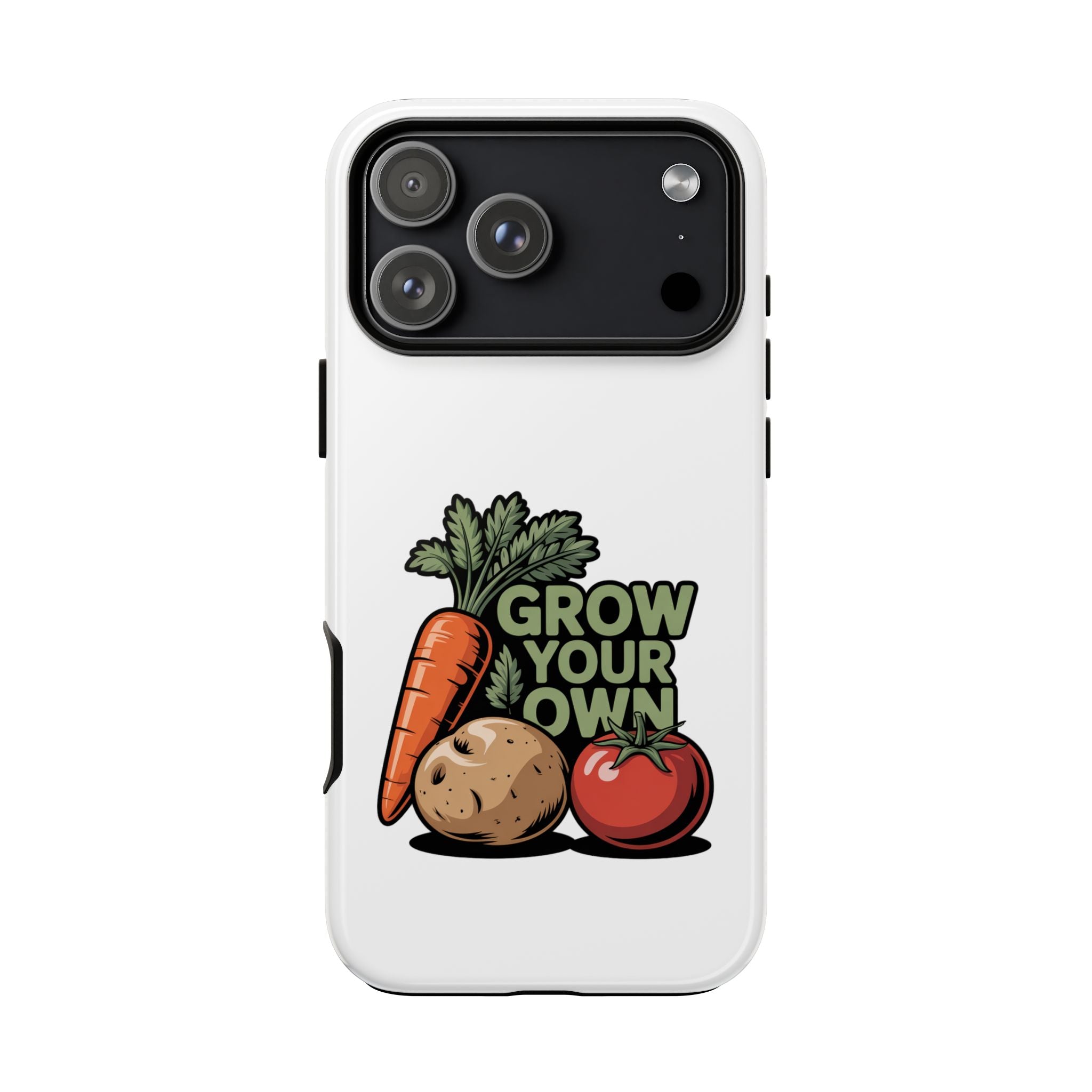 Grow Your Own Vegetables Phone Case — Gardening Carrot Potato Tomato Design