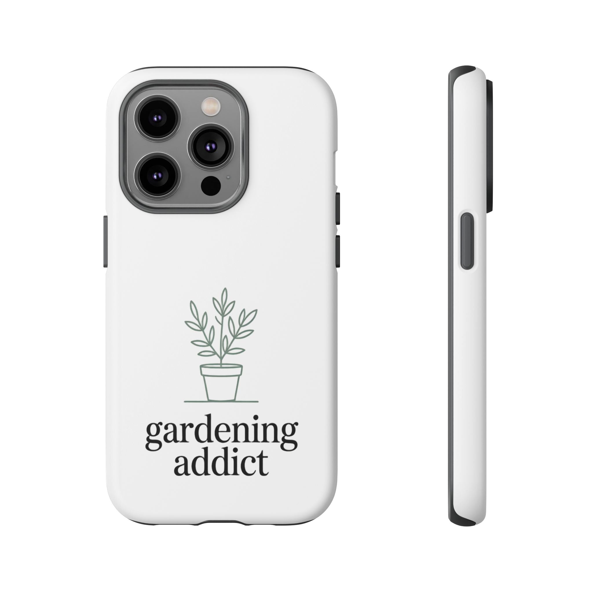 Phone Case — 'gardening addict' Minimal Plant Design