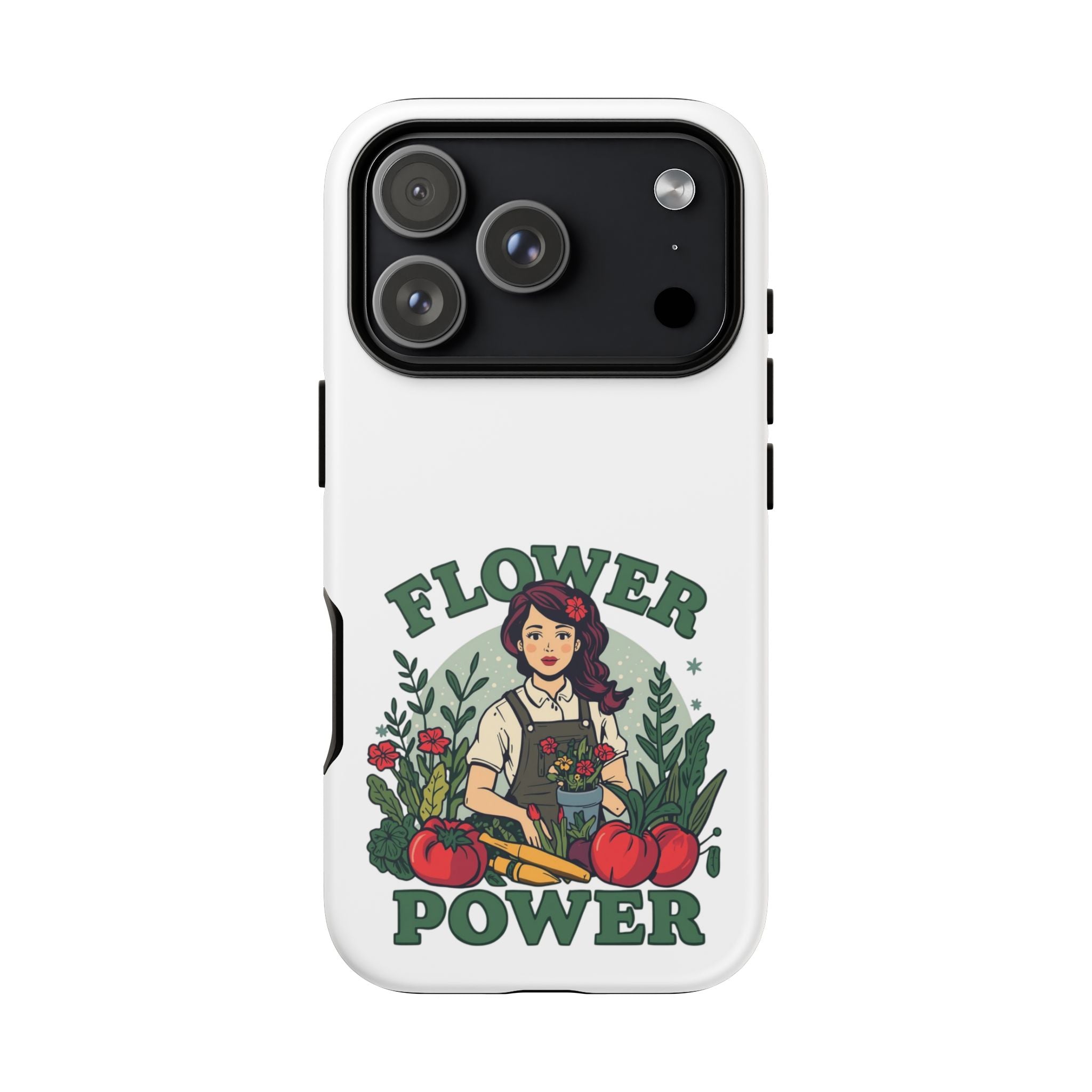 Phone Case - 'Flower Power' Retro Gardener Floral Protective Case