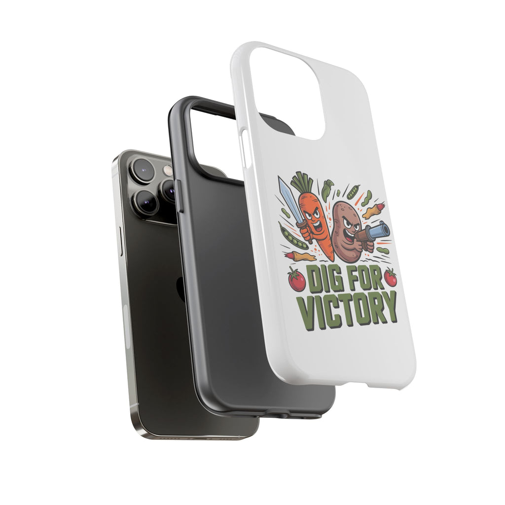 Phone Case — 'Dig For Victory' Veggie Combat Garden Design