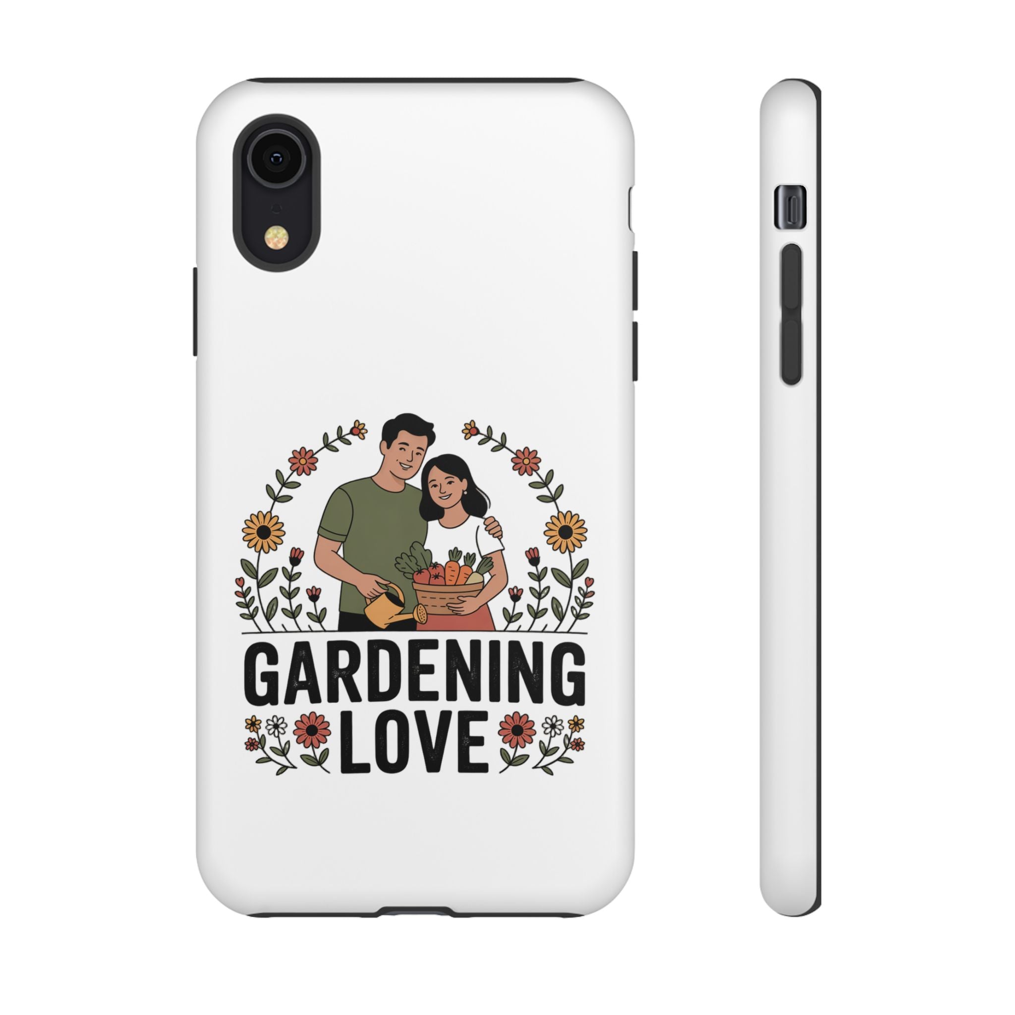 Gardening Love Phone Case — Floral Couple Protective Phone Cover