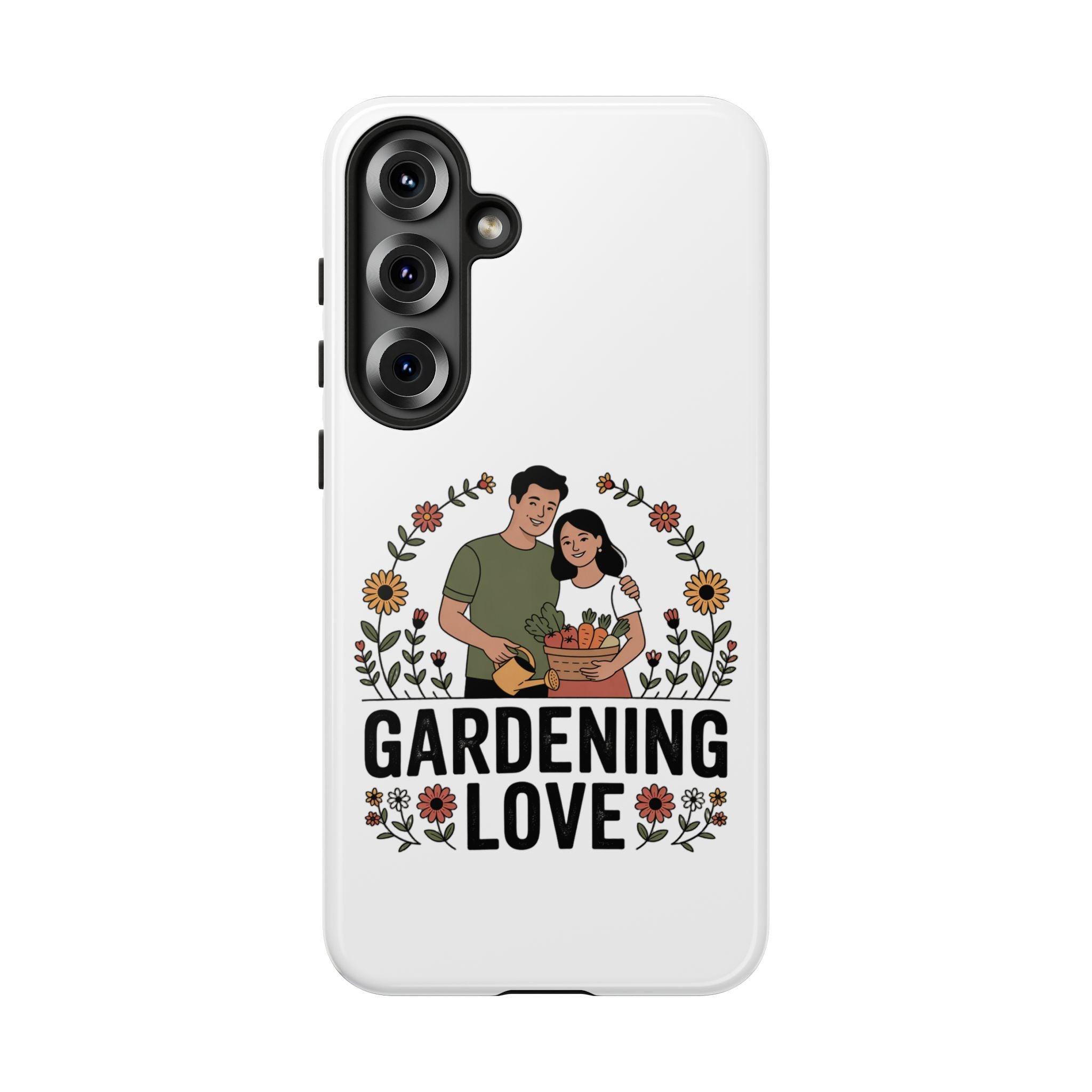 Gardening Love Phone Case — Floral Couple Protective Phone Cover