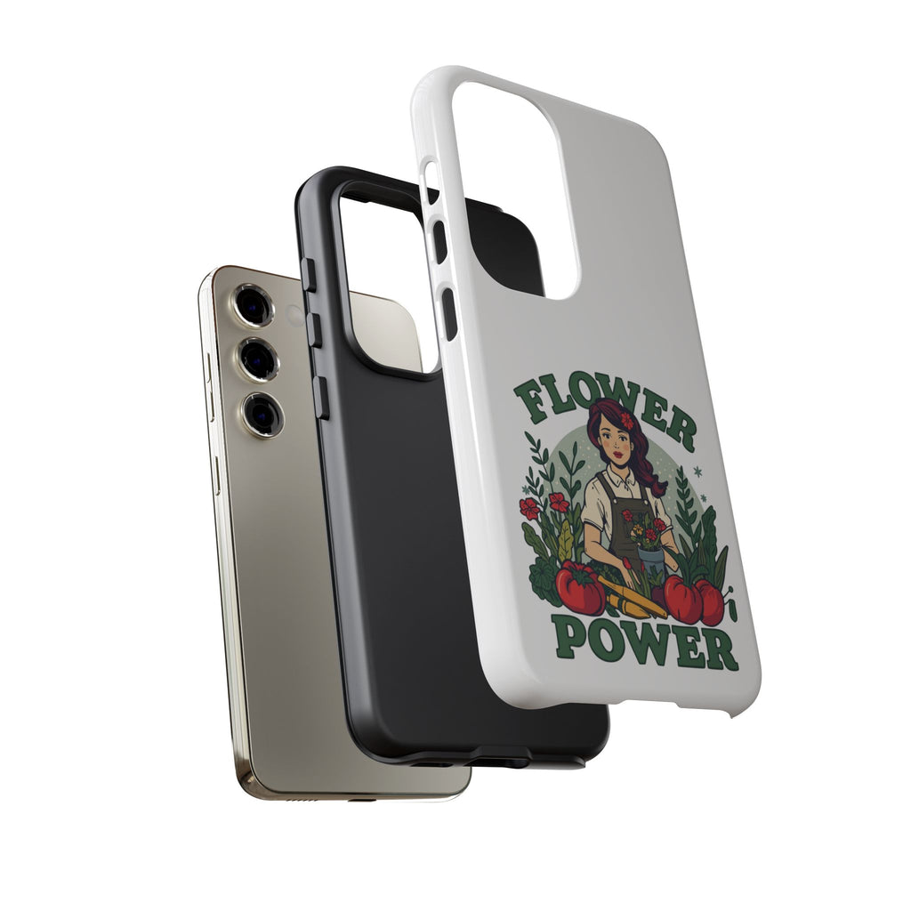 Phone Case - 'Flower Power' Retro Gardener Floral Protective Case
