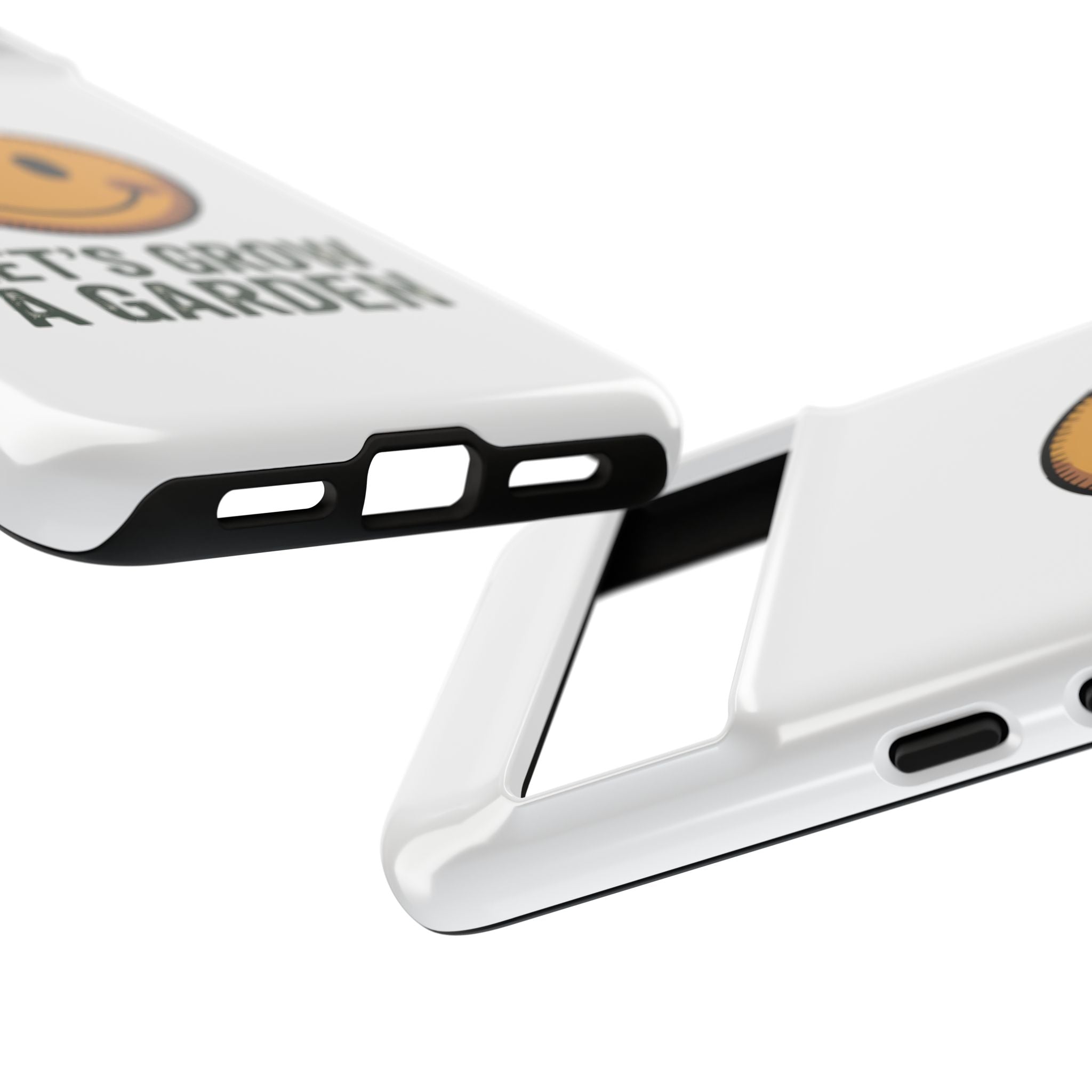 Phone Case — "Let's Grow a Garden" Smiley Plant Lover Protective Case