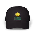 Dad Cap - 'Let’s Grow a Garden' Smiley Embroidered Hat