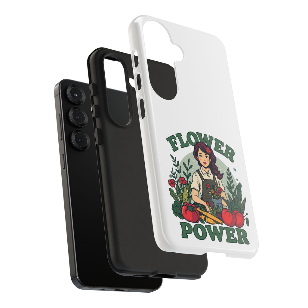 Phone Case - 'Flower Power' Retro Gardener Floral Protective Case