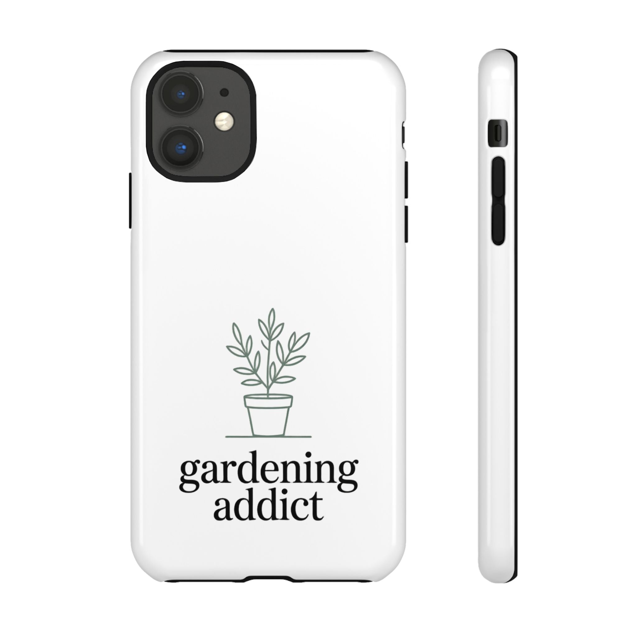 Phone Case — 'gardening addict' Minimal Plant Design