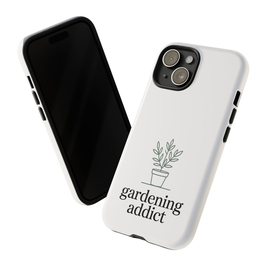 Phone Case — 'gardening addict' Minimal Plant Design