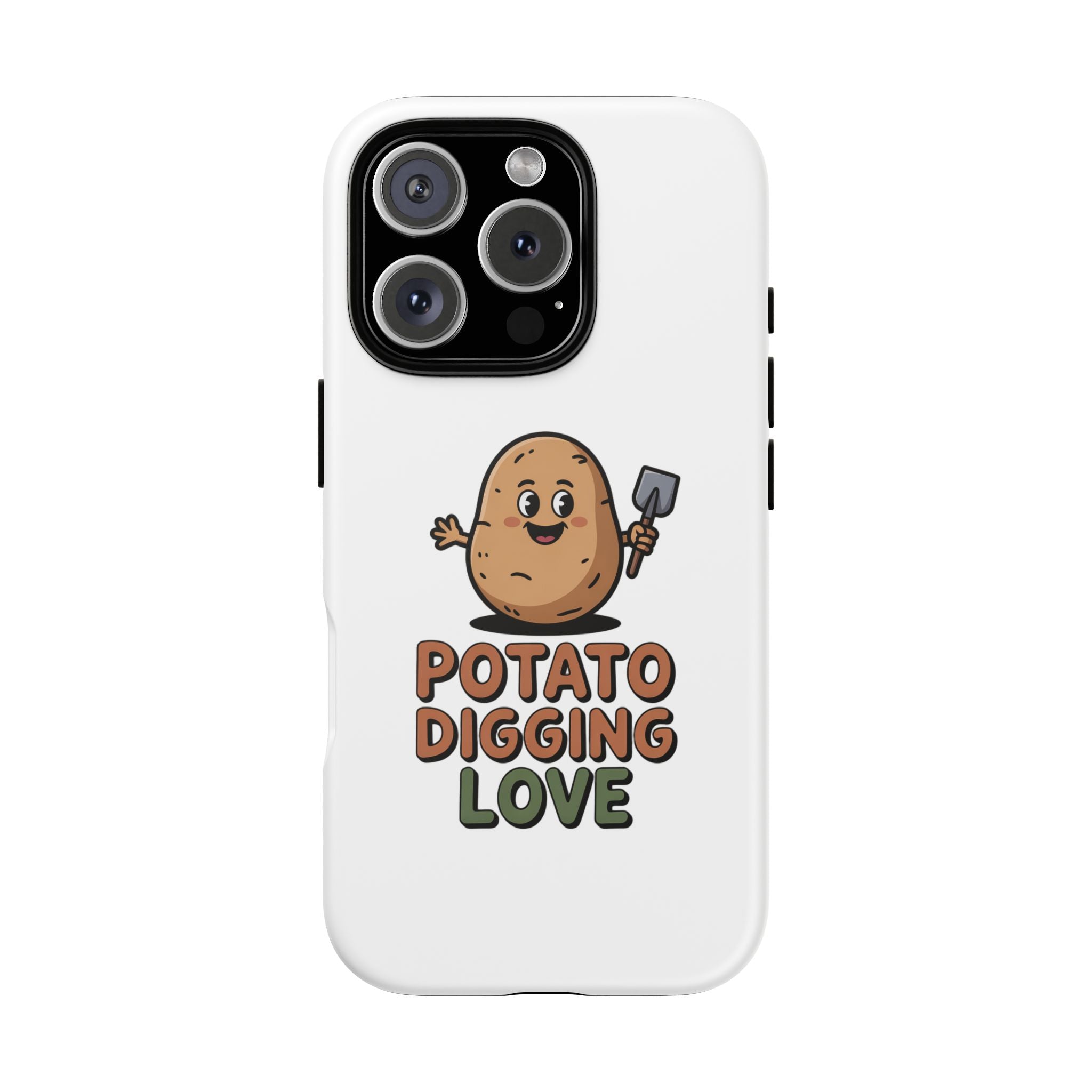 Phone Case — "Potato Digging Love" Cute Gardening Cartoon Protective Cover