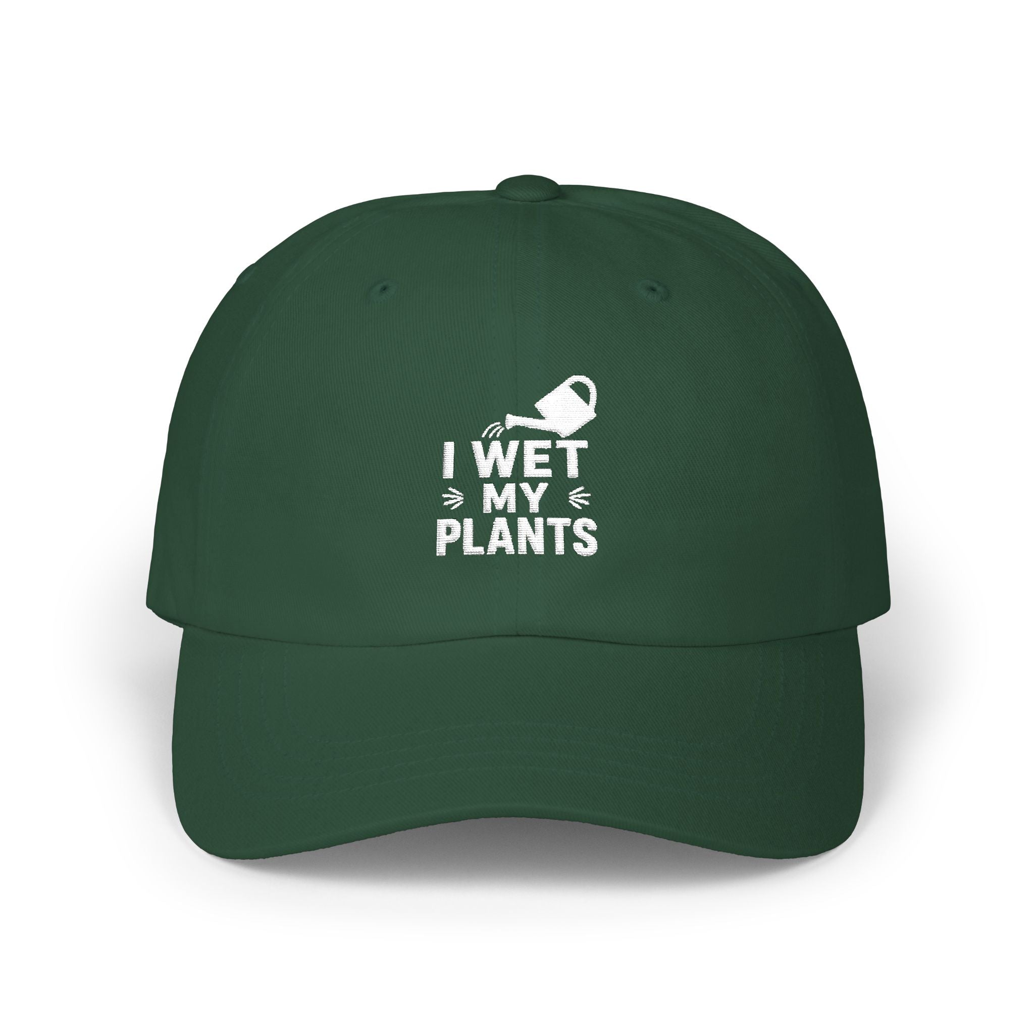 Dad Cap — “I Wet My Plants” Gardening Hat