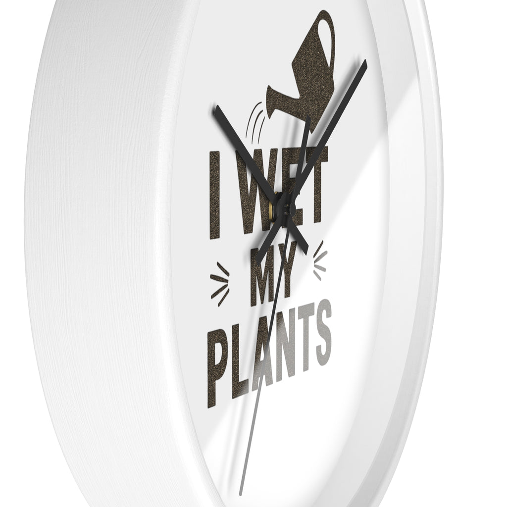 Wall Clock — I Wet My Plants Watering Can Garden Clock