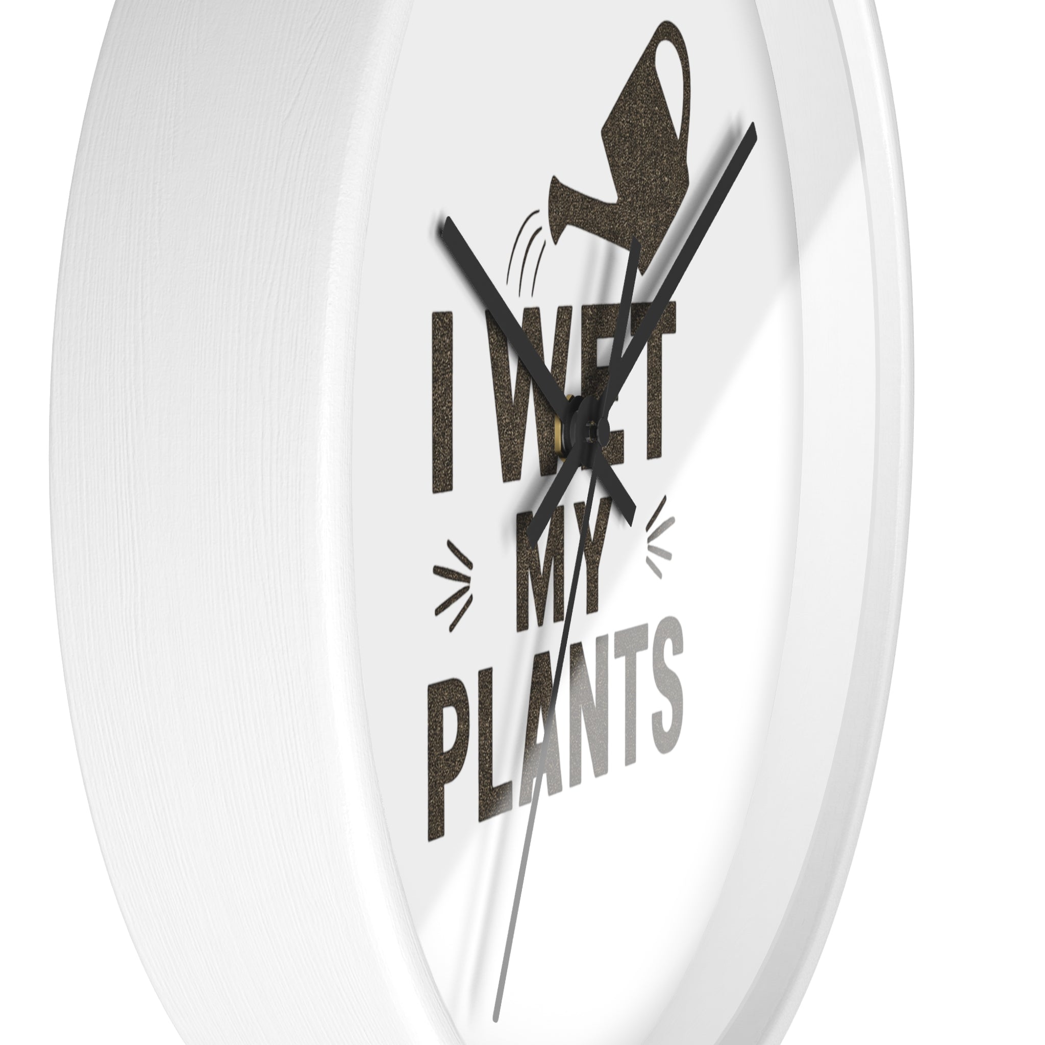 Wall Clock — I Wet My Plants Watering Can Garden Clock