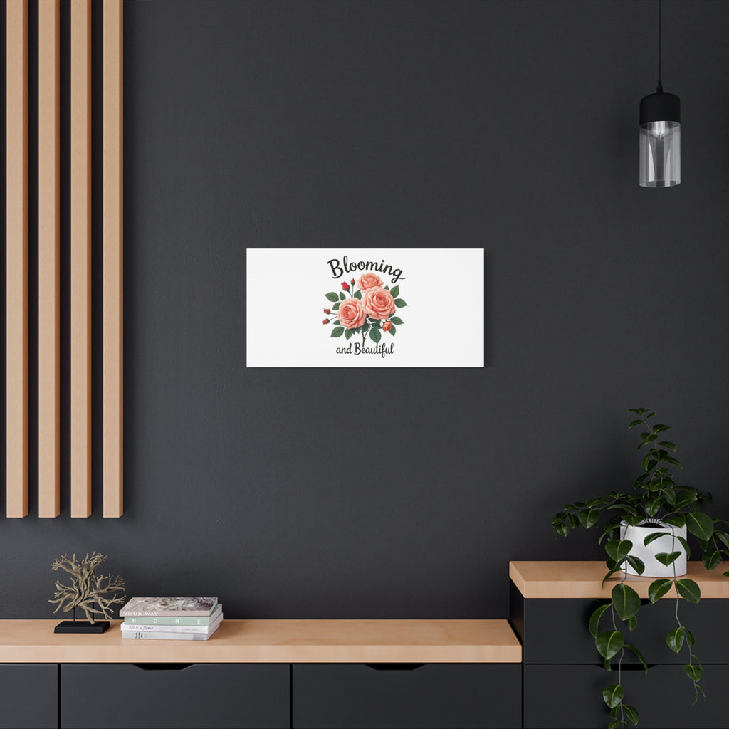 Blooming and Beautiful Rose Bouquet Canvas Wall Art