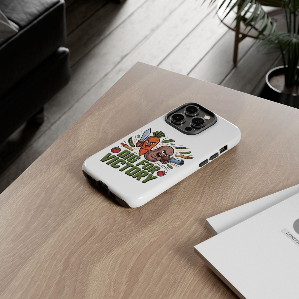 Phone Case — 'Dig For Victory' Veggie Combat Garden Design