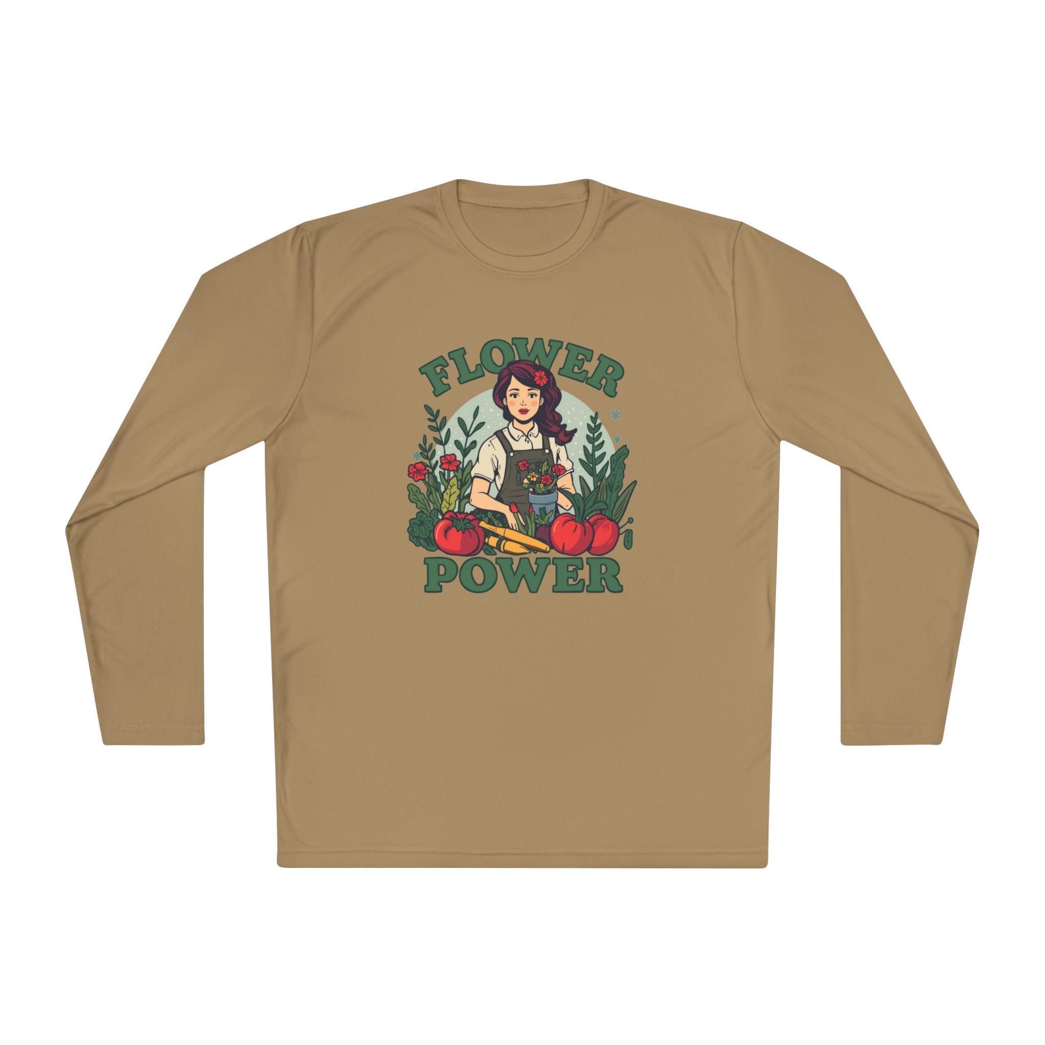 Flower Power Long Sleeve Tee – Vintage Botanical Graphic
