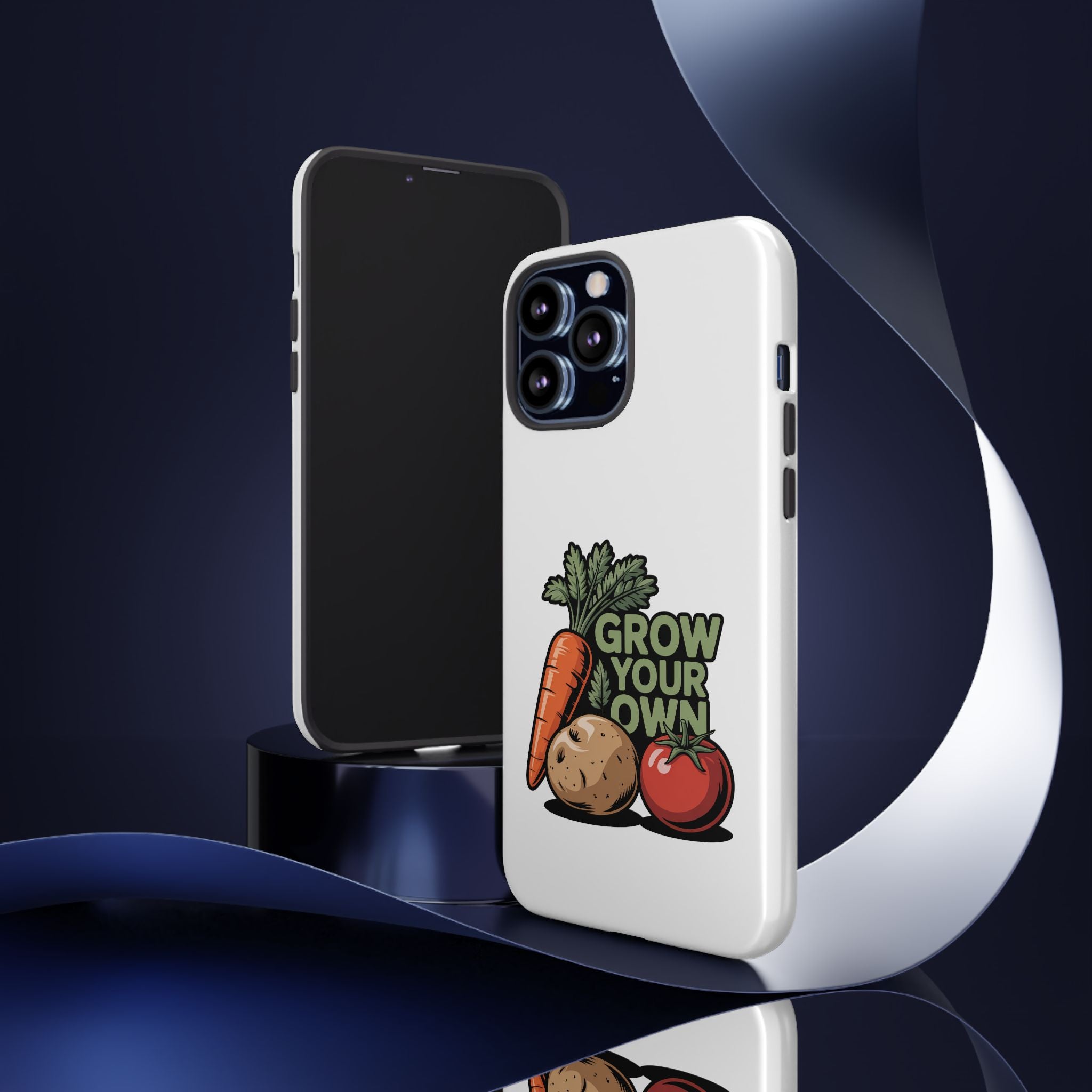 Grow Your Own Vegetables Phone Case — Gardening Carrot Potato Tomato Design