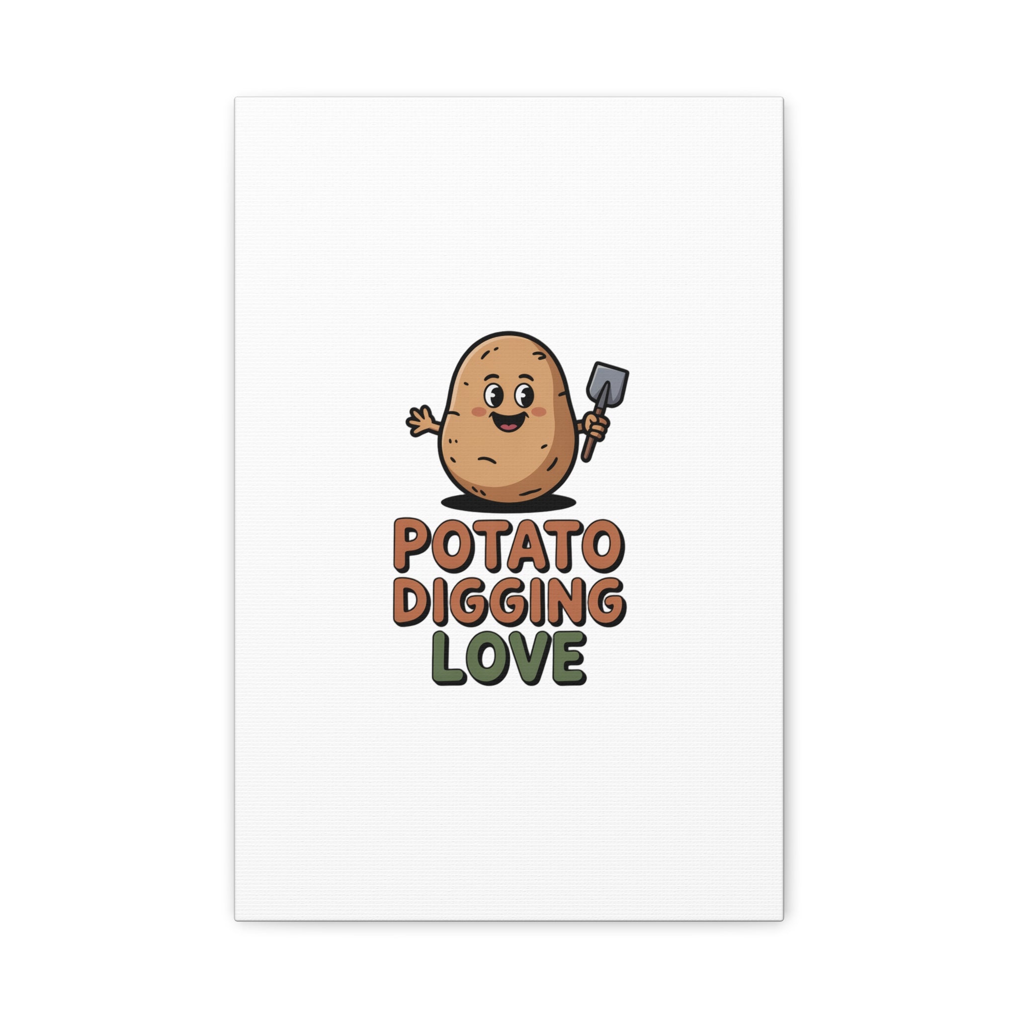 Potato Digging Love Canvas Print