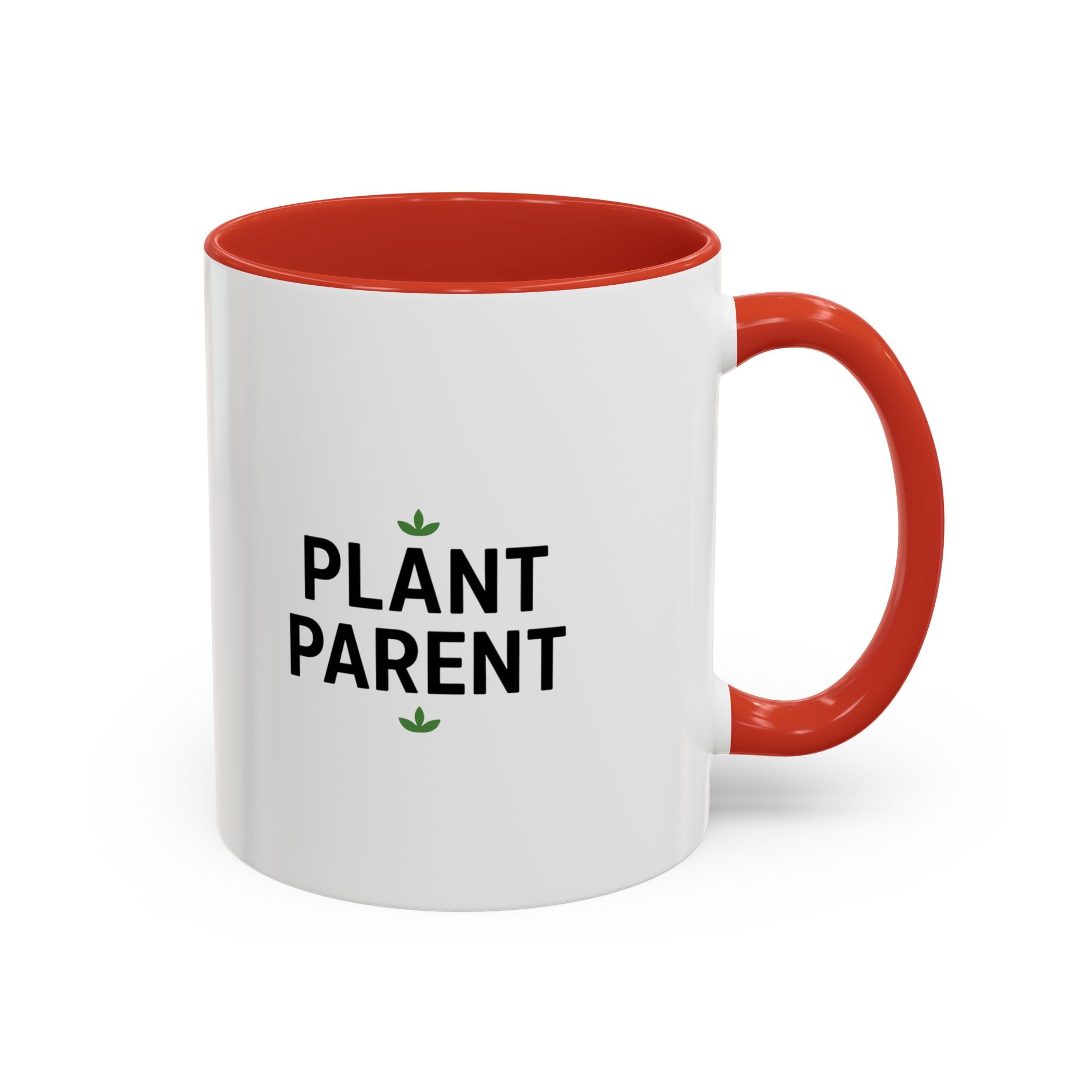 Plant Parent Accent Coffee Mug — Cute Green Houseplant Gift (11/15oz)