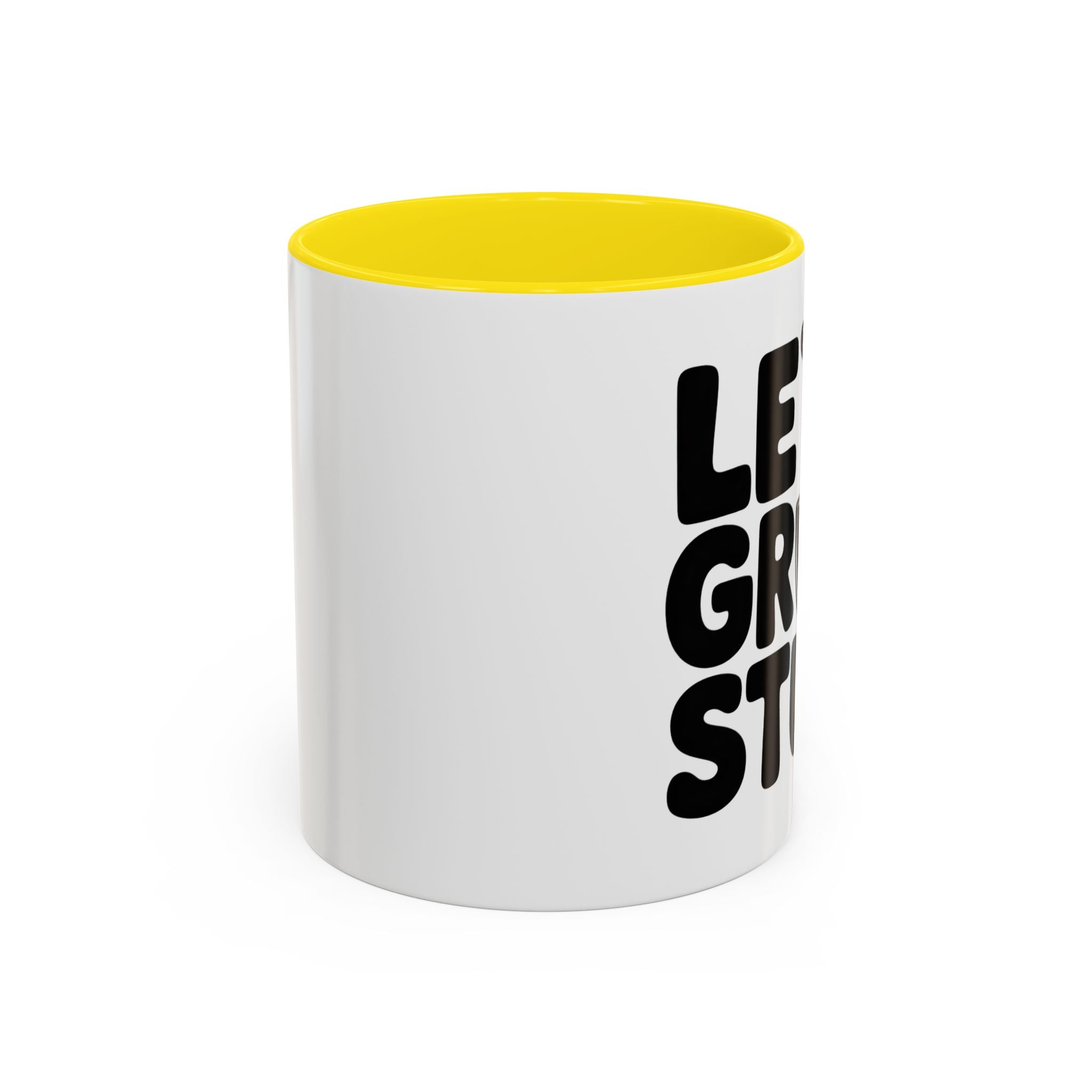Let's Grow Stuff Coffee Mug — Gardening Mug with Shovel Graphic (11/15 oz)