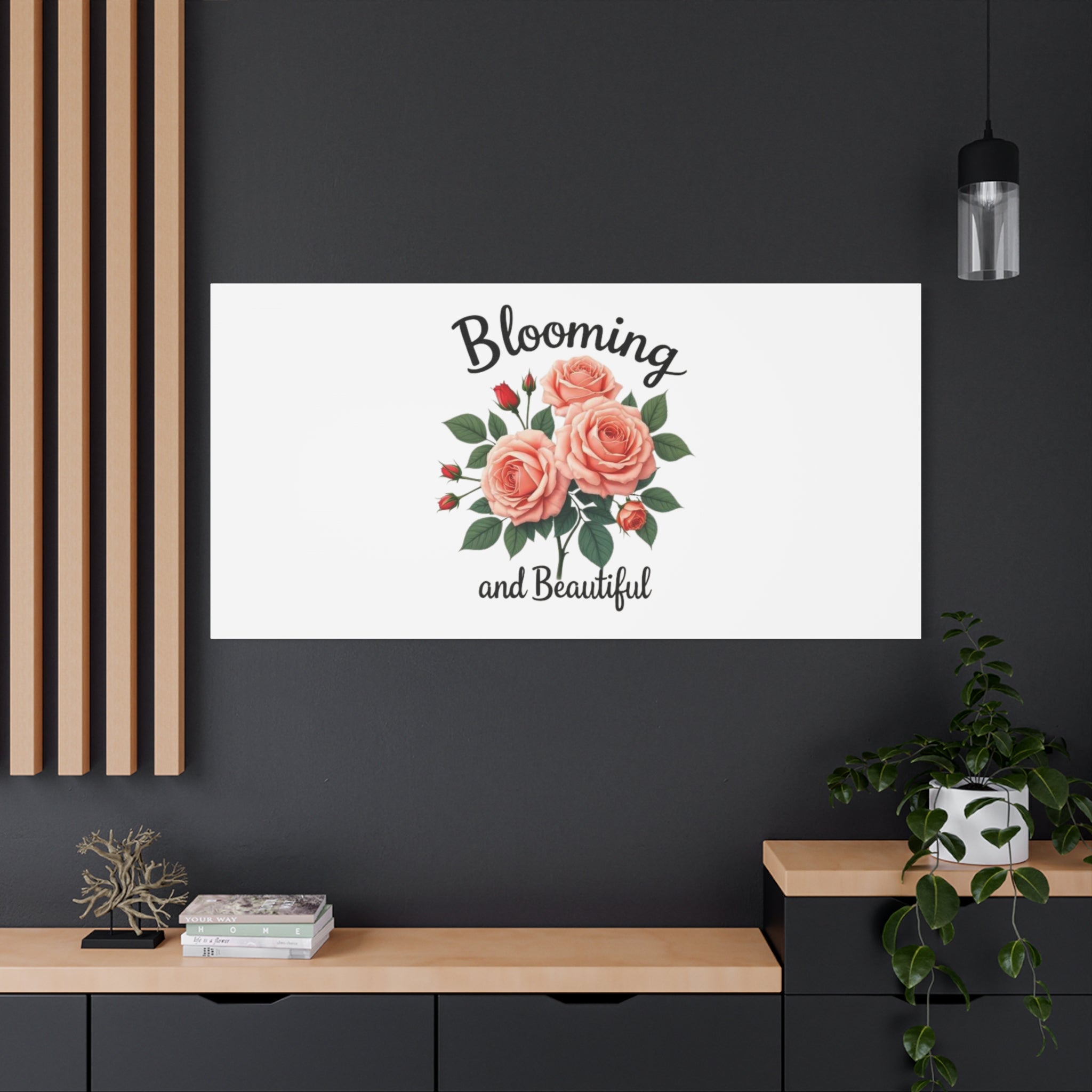 Blooming and Beautiful Rose Bouquet Canvas Wall Art