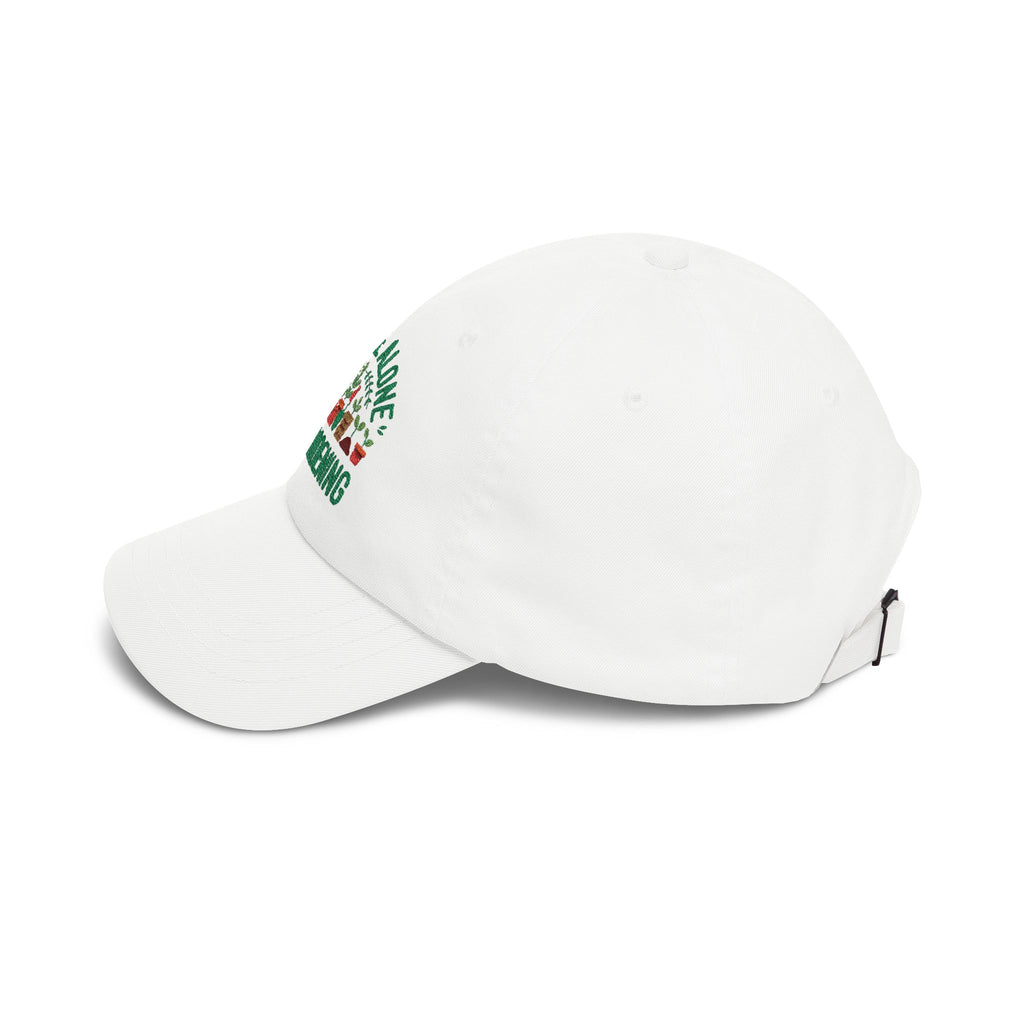 Gardening Dad Cap – "Leaf Me Alone I'm Gardening" Embroidered Hat