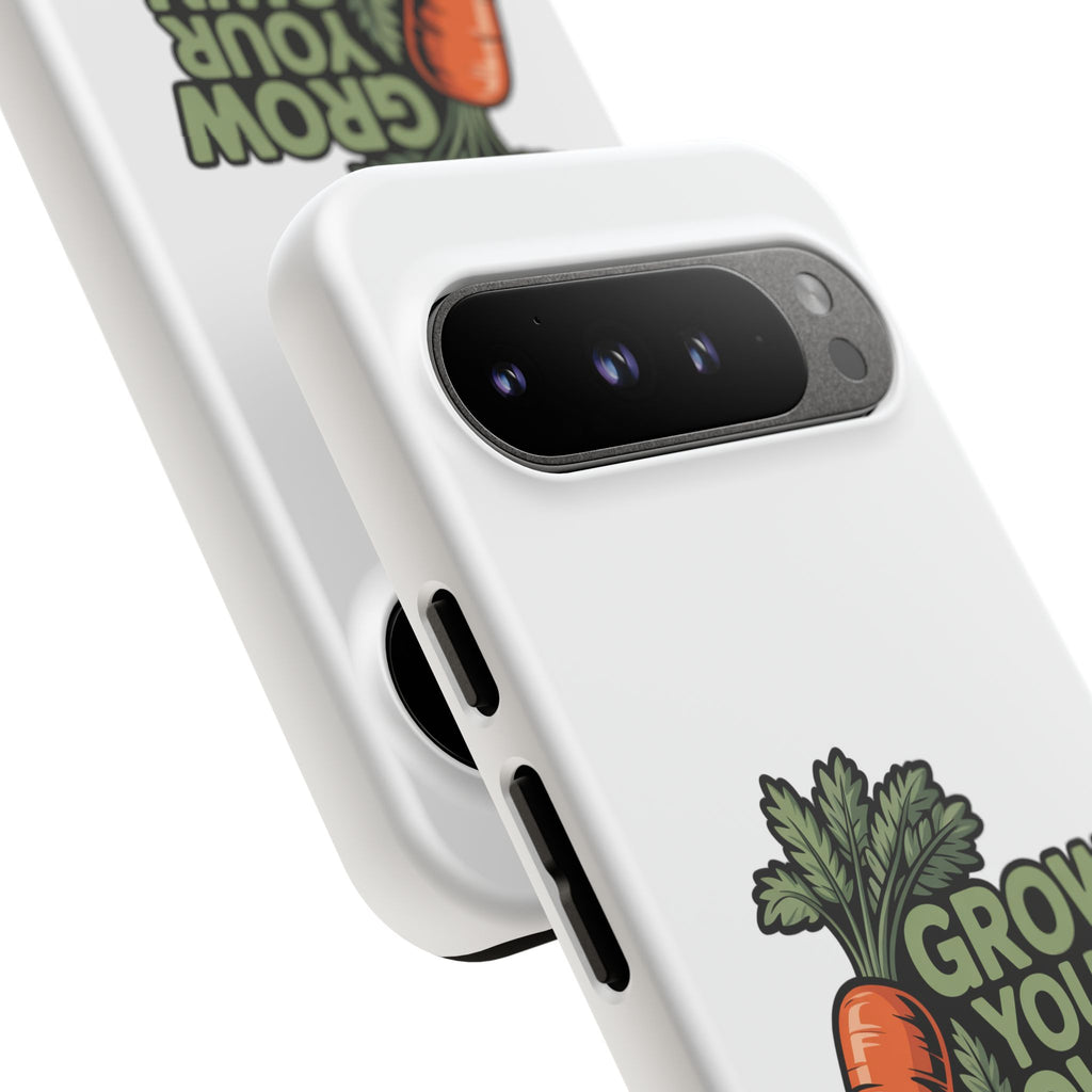 Grow Your Own Vegetables Phone Case — Gardening Carrot Potato Tomato Design