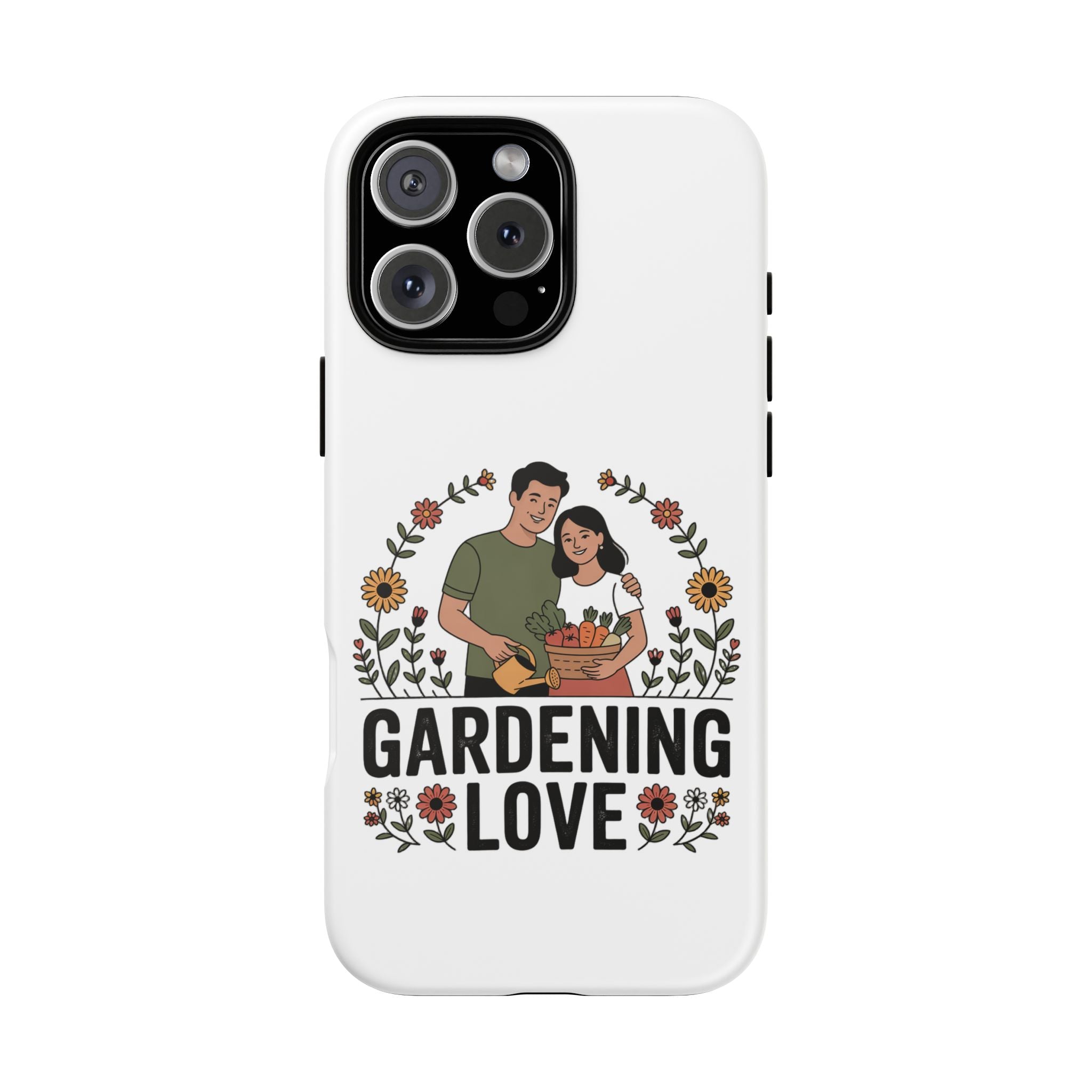 Gardening Love Phone Case — Floral Couple Protective Phone Cover