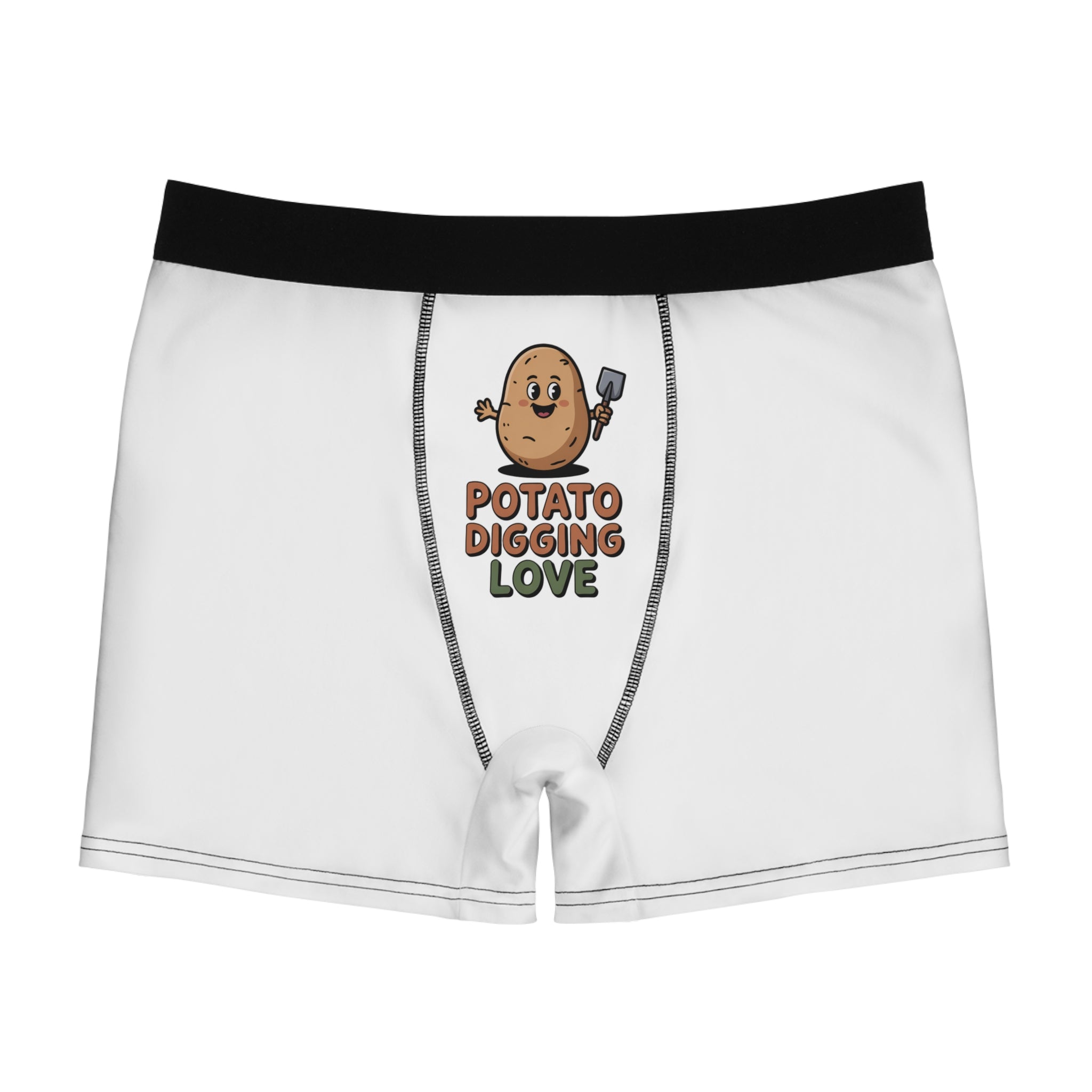 Potato Digging Love Boxer Briefs — Funny Gardening Men’s Underwear