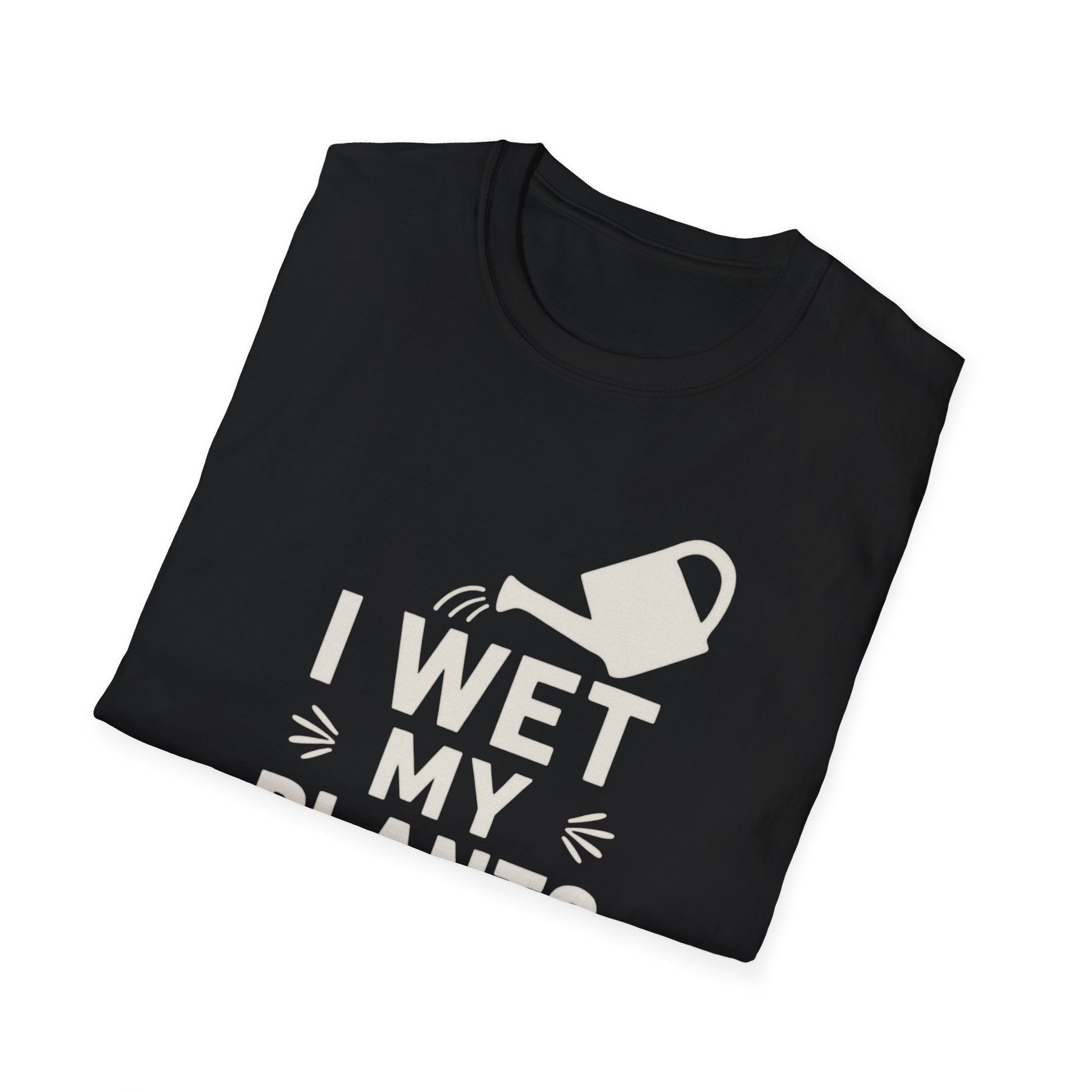 I Wet My Plants T-Shirt – Funny Gardening Tee with Watering Can Graphic