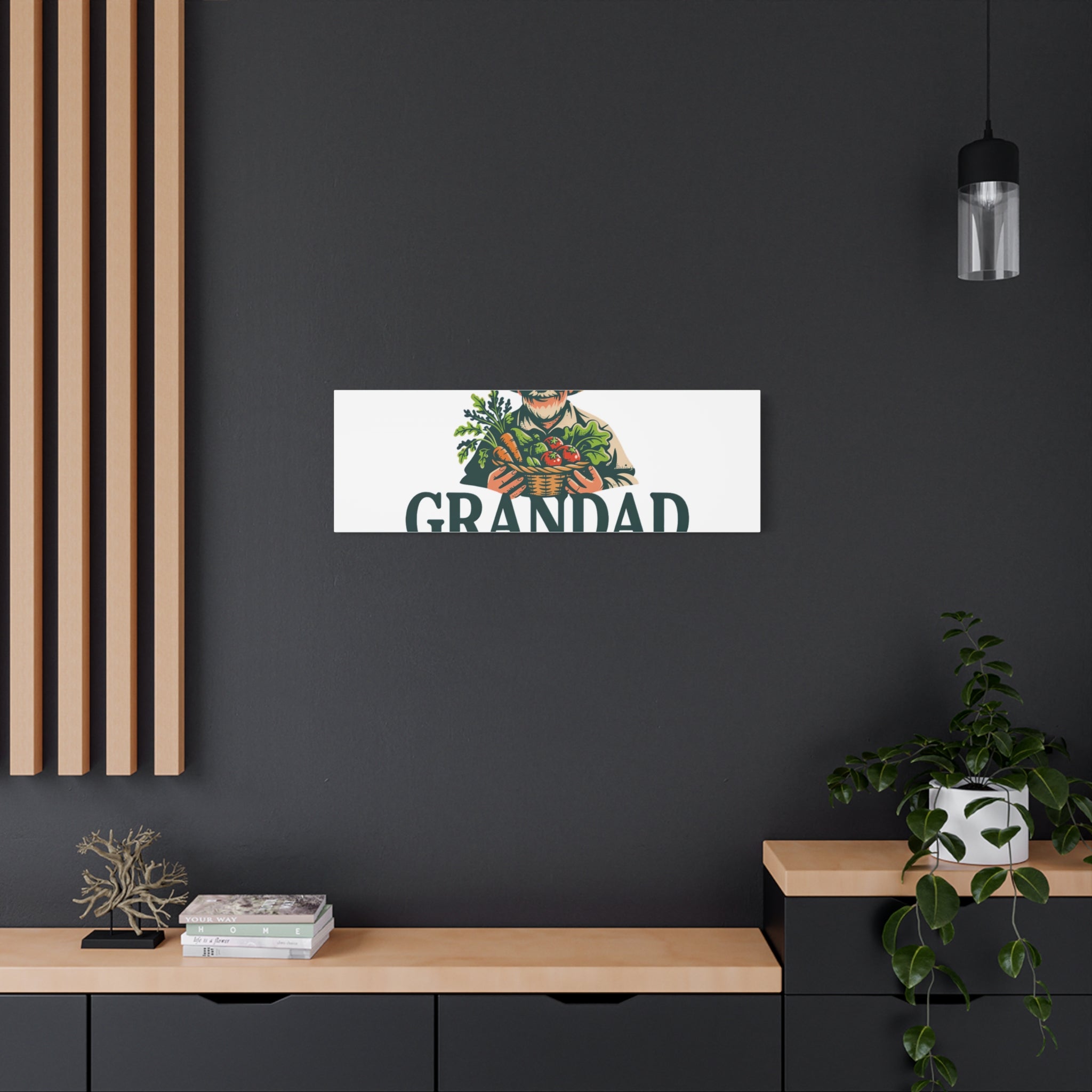 Grandad Top Gardener Canvas – Stretched Matte Wall Art