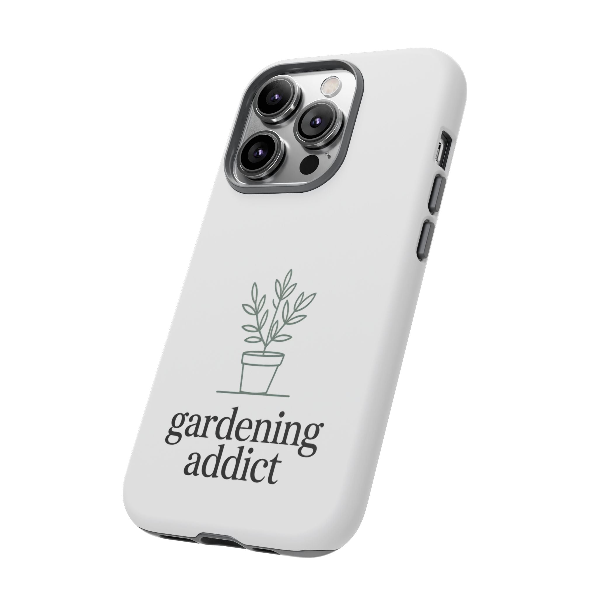 Phone Case — 'gardening addict' Minimal Plant Design