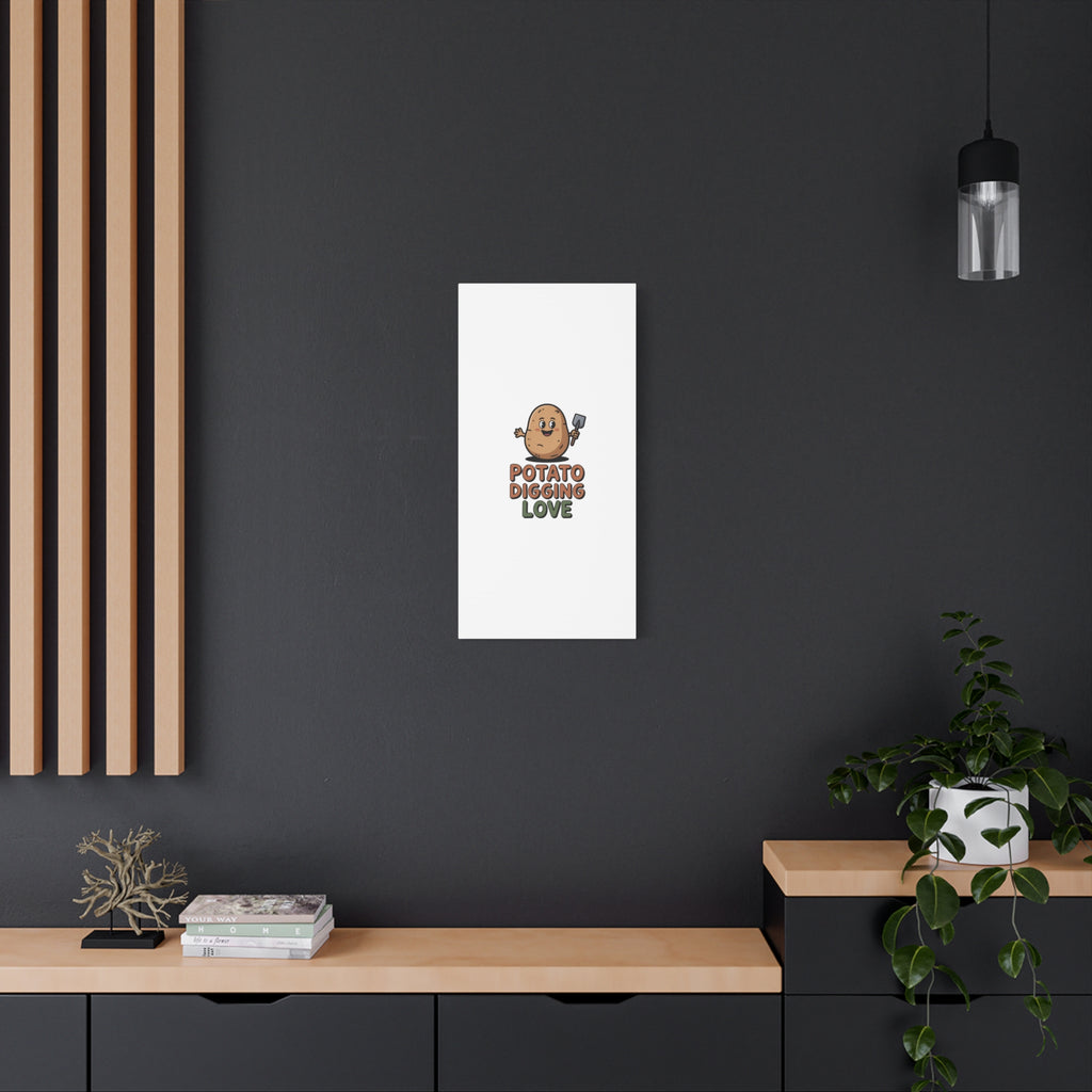 Potato Digging Love Canvas Print