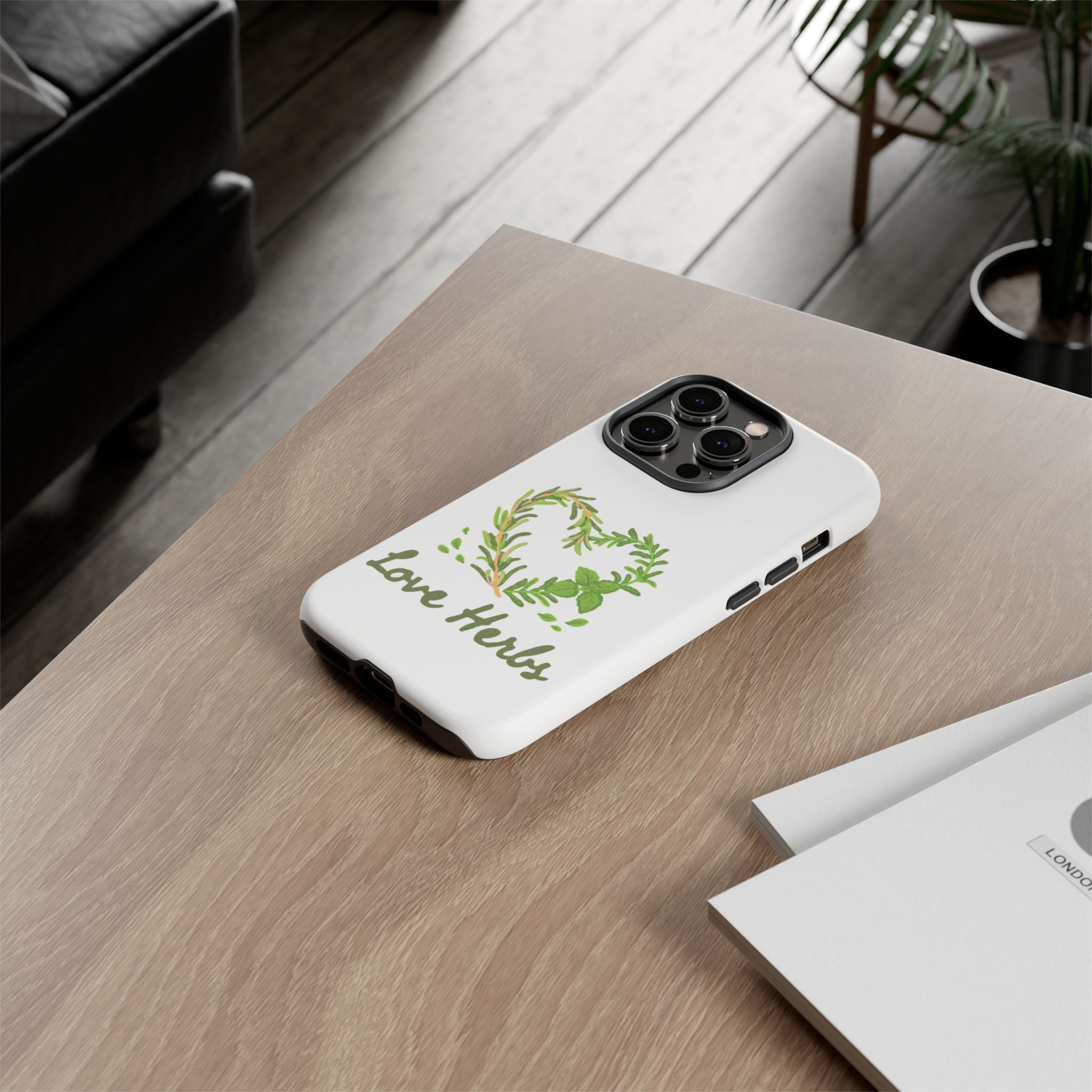 Herb Heart Phone Case - "Love Herbs" Botanical iPhone Cover