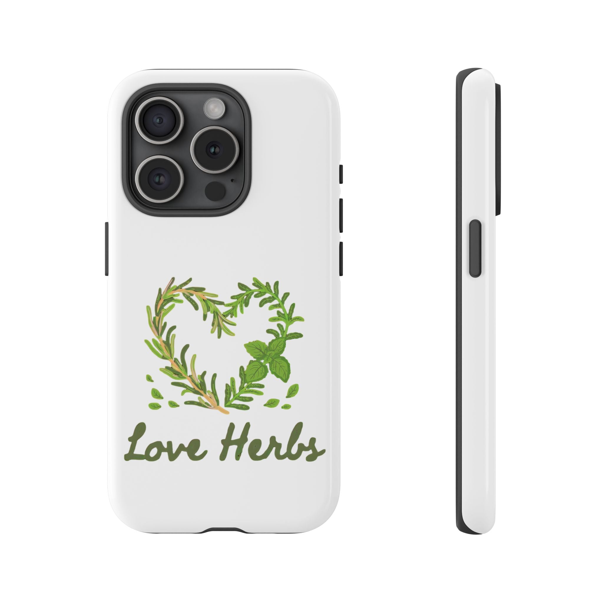 Herb Heart Phone Case - "Love Herbs" Botanical iPhone Cover