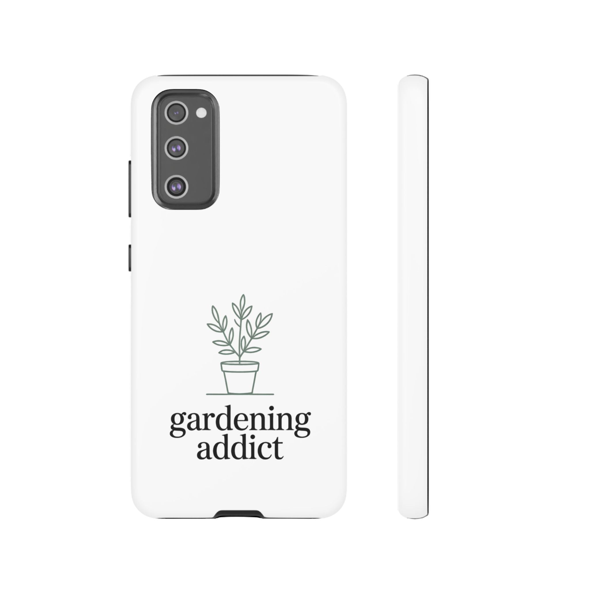 Phone Case — 'gardening addict' Minimal Plant Design