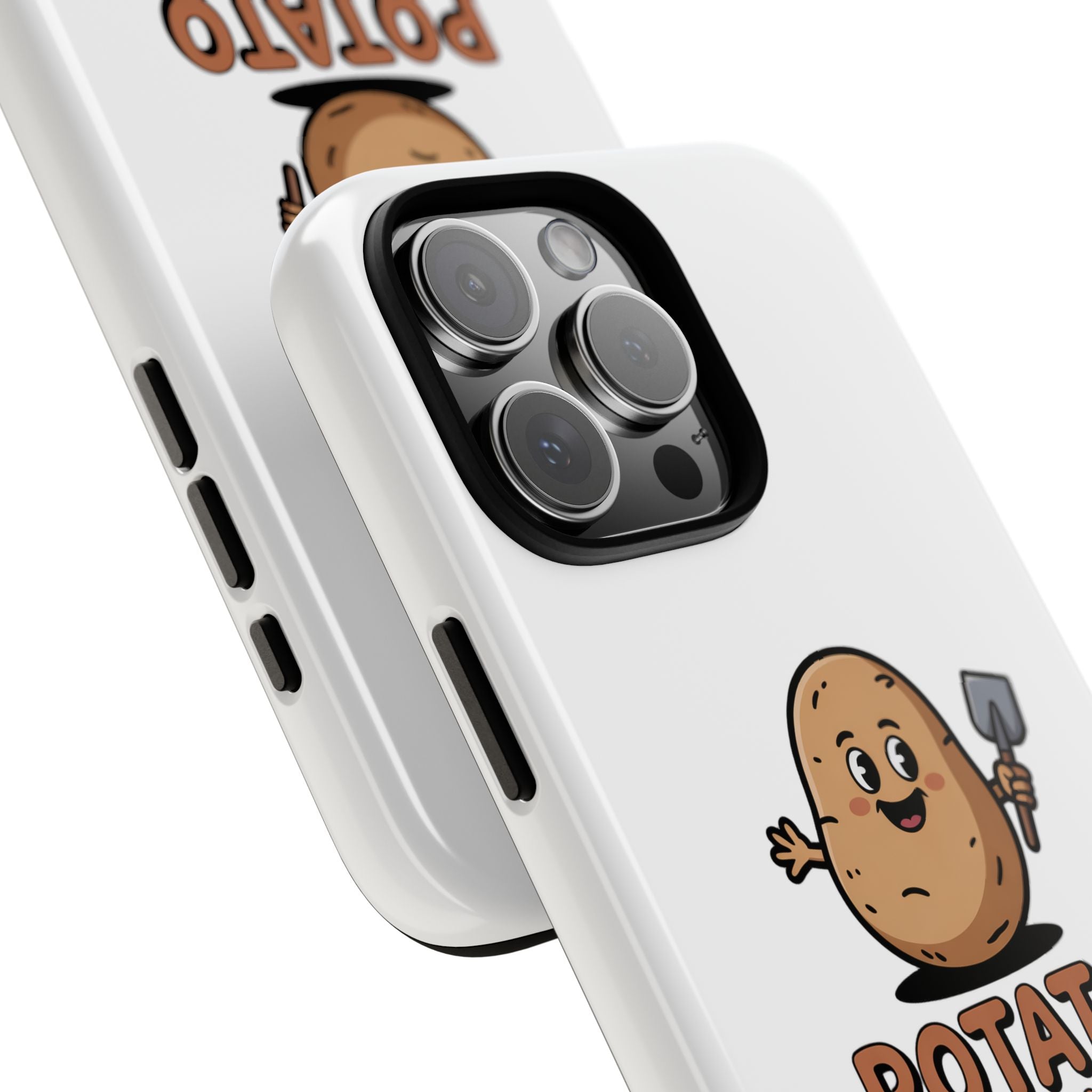 Phone Case — "Potato Digging Love" Cute Gardening Cartoon Protective Cover