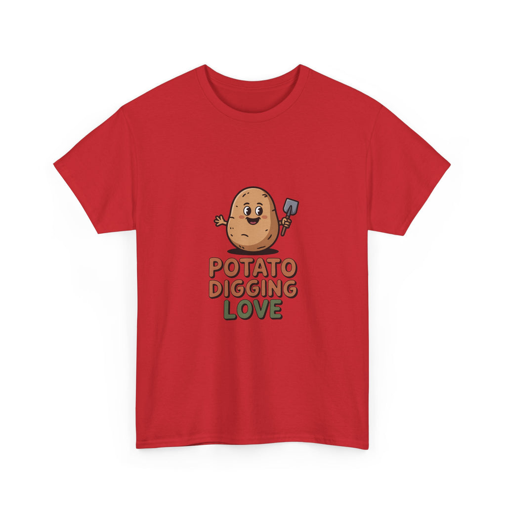 T-Shirt — "Potato Digging Love" Cute Gardening Veggie Tee