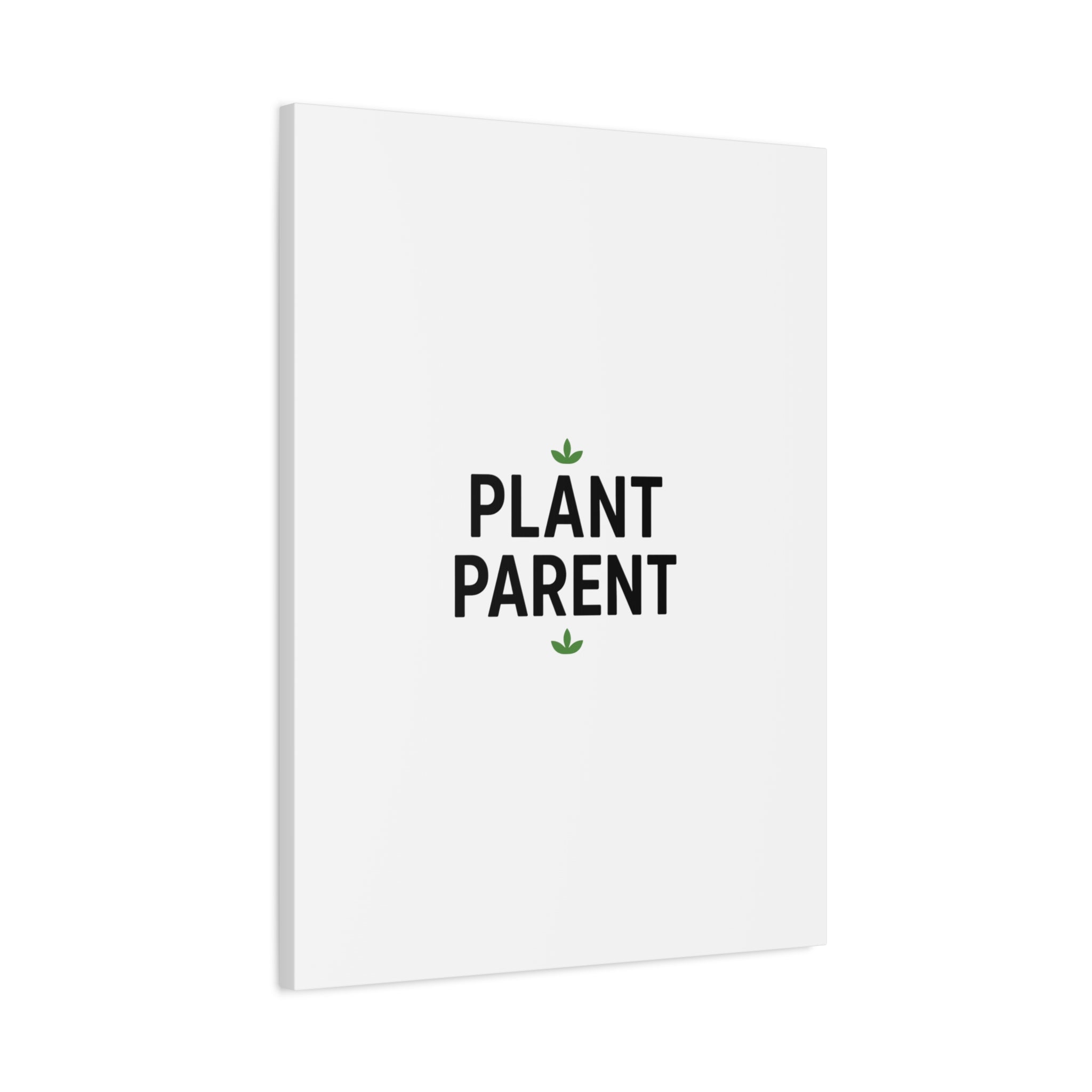 Plant Parent Canvas Wall Art — Minimalist Botanical Typography Print