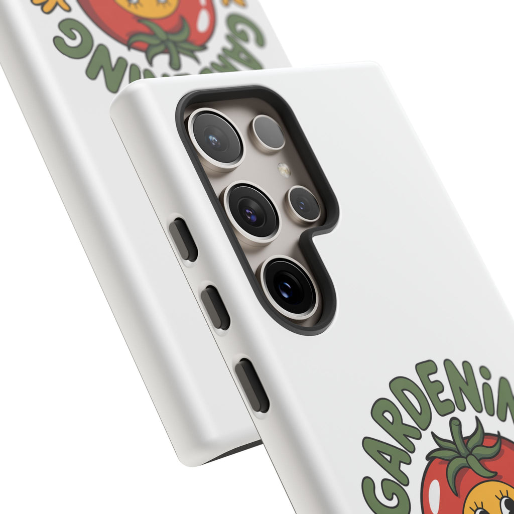 Gardening Skills Phone Case — Cute Tomato Plant Lover Protective Cover