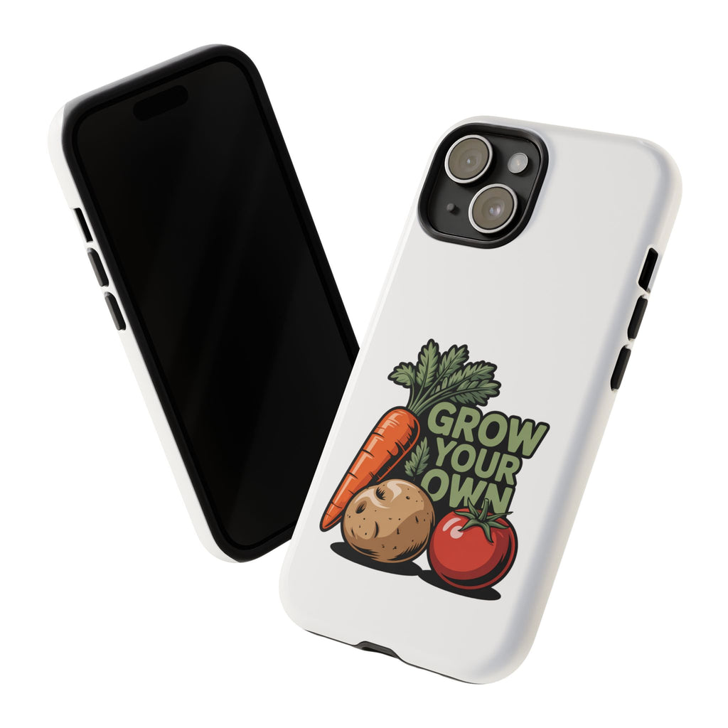 Grow Your Own Vegetables Phone Case — Gardening Carrot Potato Tomato Design