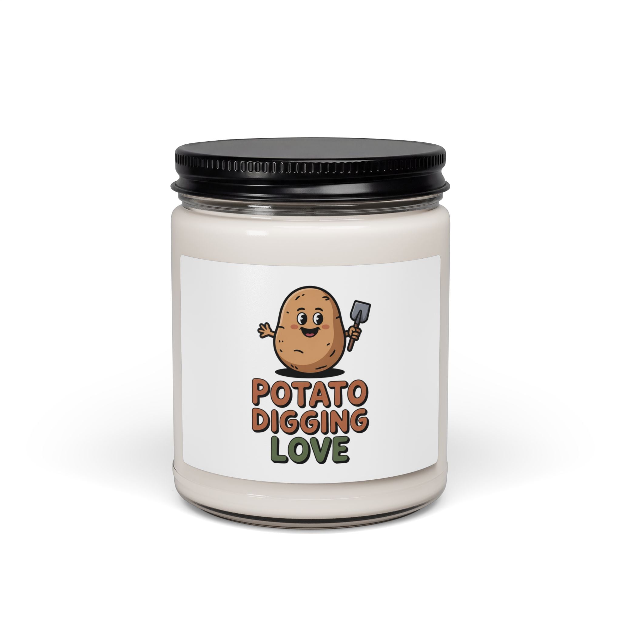 Scented Soy Candle — “Potato Digging Love” Cute Gardening Gift